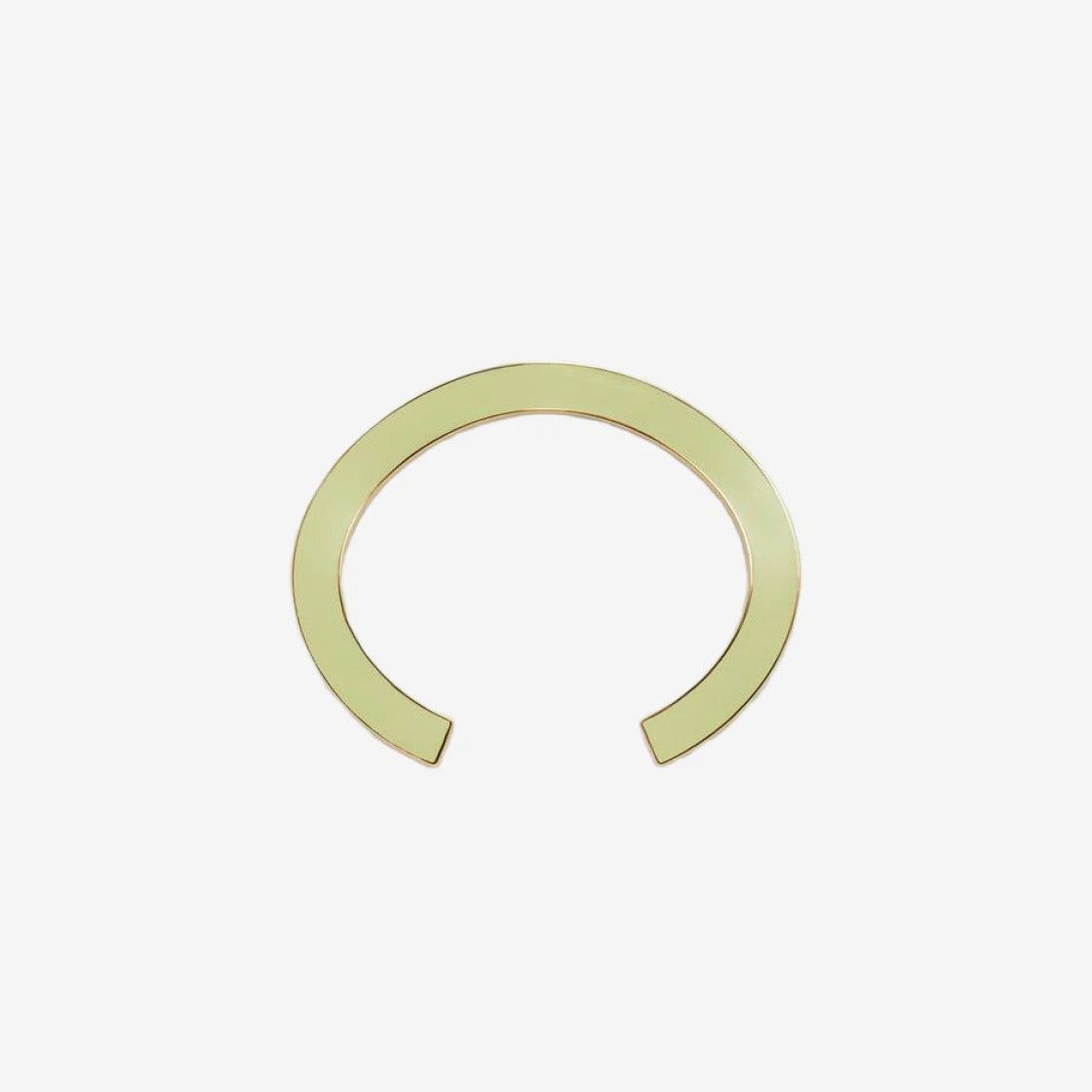 Bottega Veneta o1n1vont0325 Size: S / Curve Cuff Bracelet in Light Green Size ONE SIZE - 1 Preview