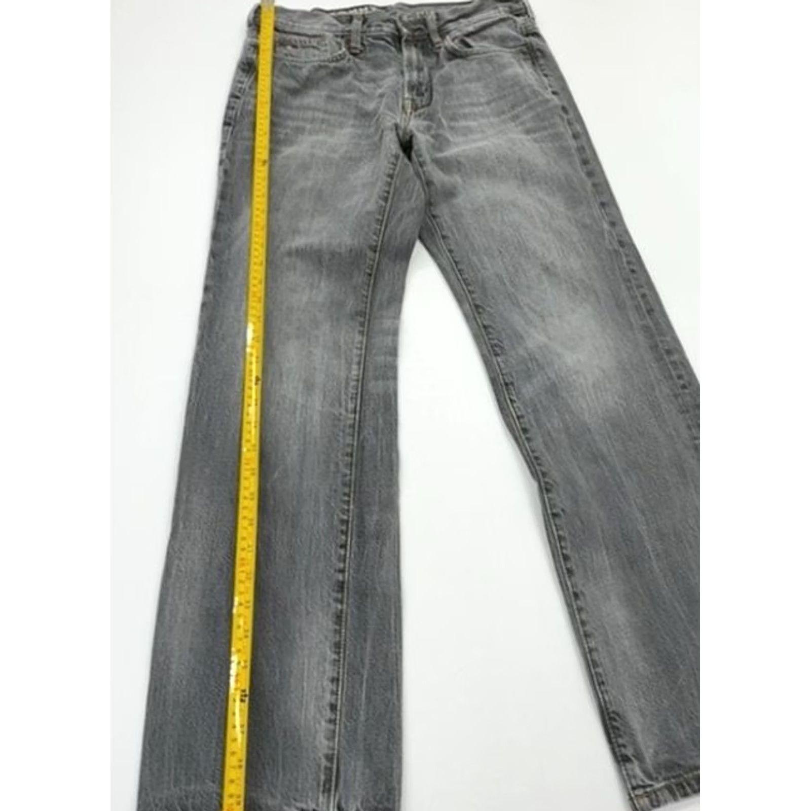 Vintage Tommy Jeans Gray Light Wash 32x32 5-Pocket Straight Fit Denim Jeans Men Size US 32 / EU 48 - 4 Thumbnail