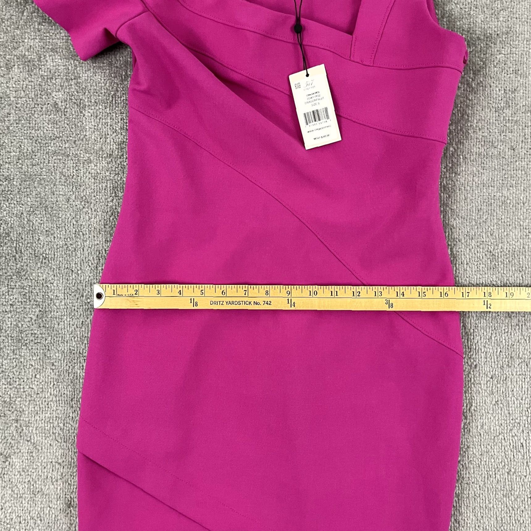 Cinq a Sept CINQ a SEPT Coralisa Dress Women Size 8 Dragonfruit Pink Short Cocktail NEW 95 Size 30" / US 8 / IT 44 - 7 Thumbnail