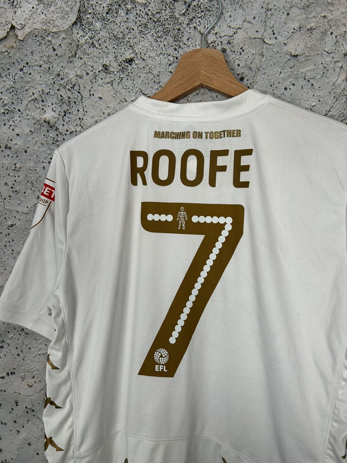 Kappa Kappa Leeds United Roofe Soccer Jersey Football Sport Size US L / EU 52-54 / 3 - 5 Thumbnail
