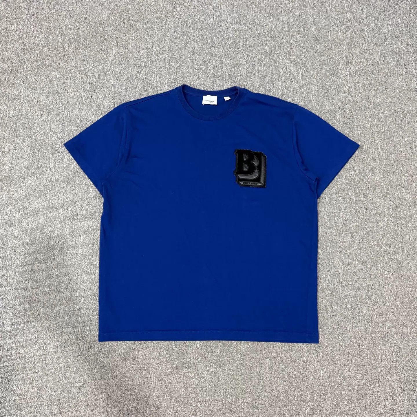 Burberry Burberry Blue Embroidered Flocked Logo SS S 99 New Size US S / EU 44-46 / 1 - 1 Thumbnail