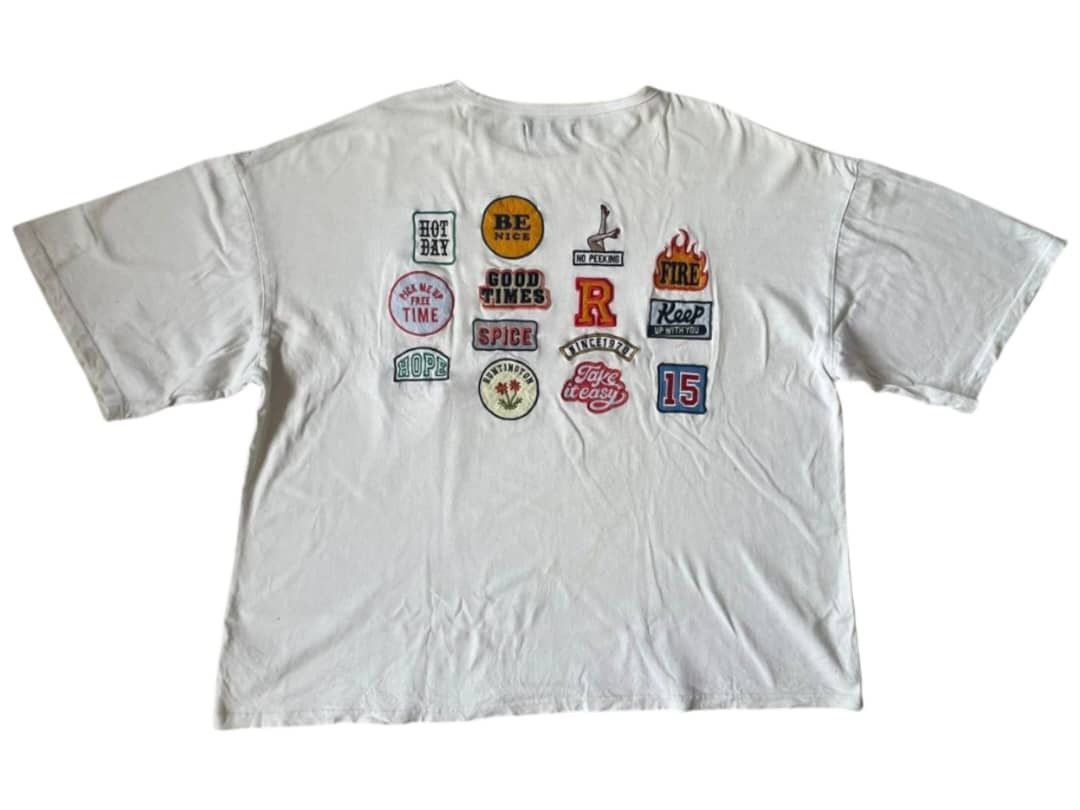 Japanese Brand × RAGEBLUE RAGEBLUE WHITE PATCH T-SHIRT Size L / US 10 / IT 46 - 2 Thumbnail