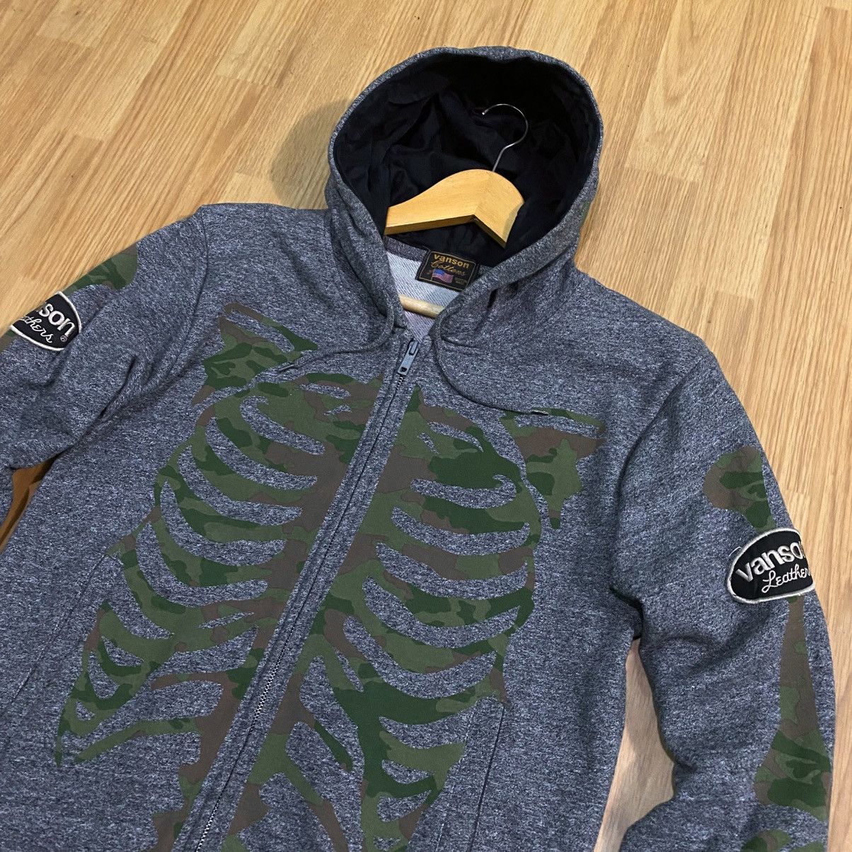 Vanson Leathers Vanson leathers skeleton ziphoodie Size US M / EU 48-50 / 2 - 3 Thumbnail