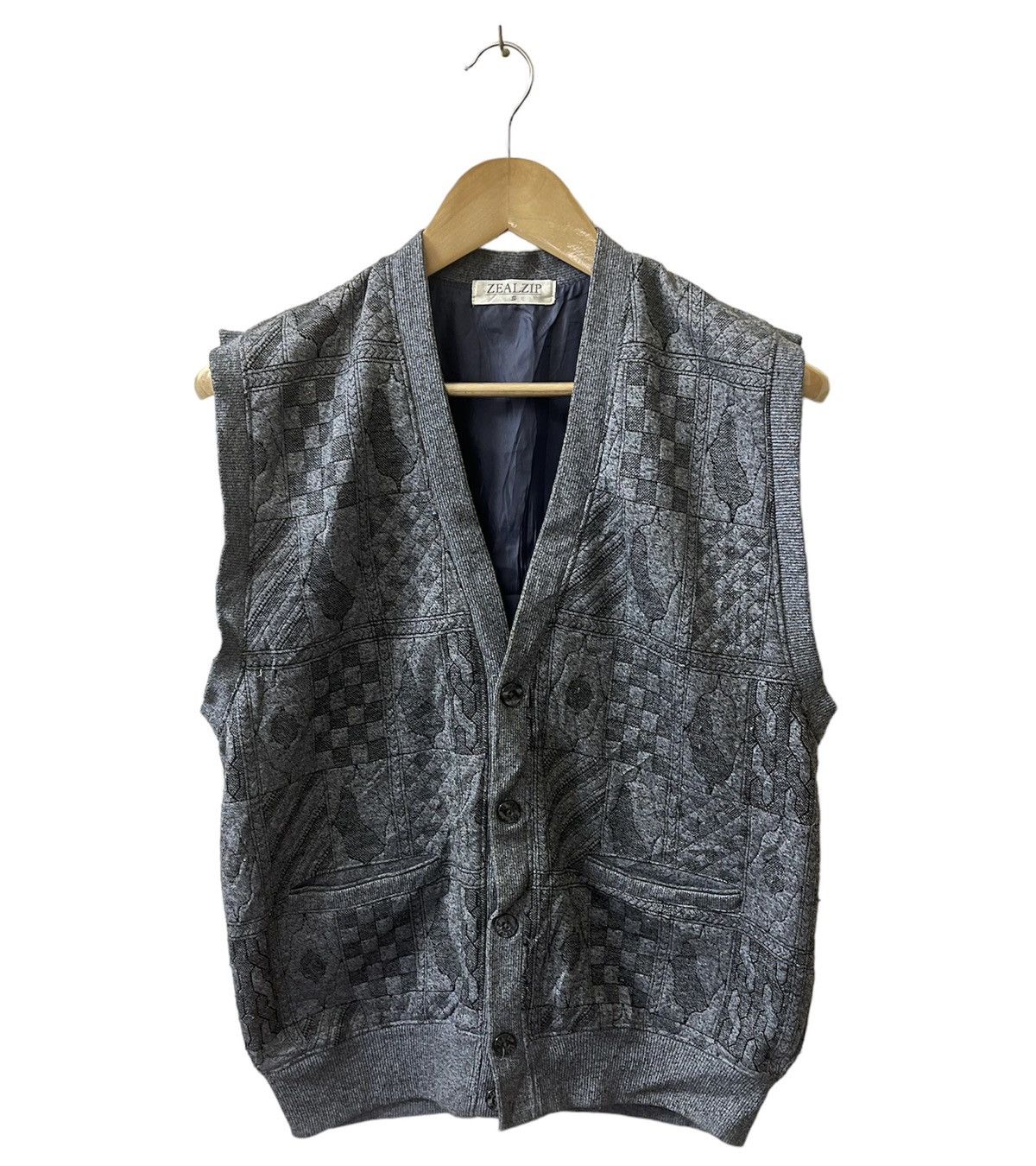 トップス 00s archive civarize vest japanese label Cardigan Zealzip Vest Japanese Brand