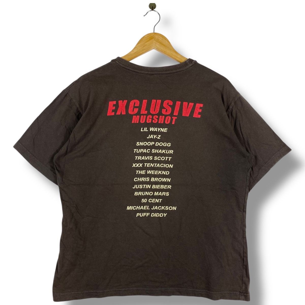 Rap Tees × Vintage CELEBRITY MUGSHOTS Rappers Exclusive Mugshot Graphic Tee Size US XL / EU 56 / 4 - 5 Thumbnail