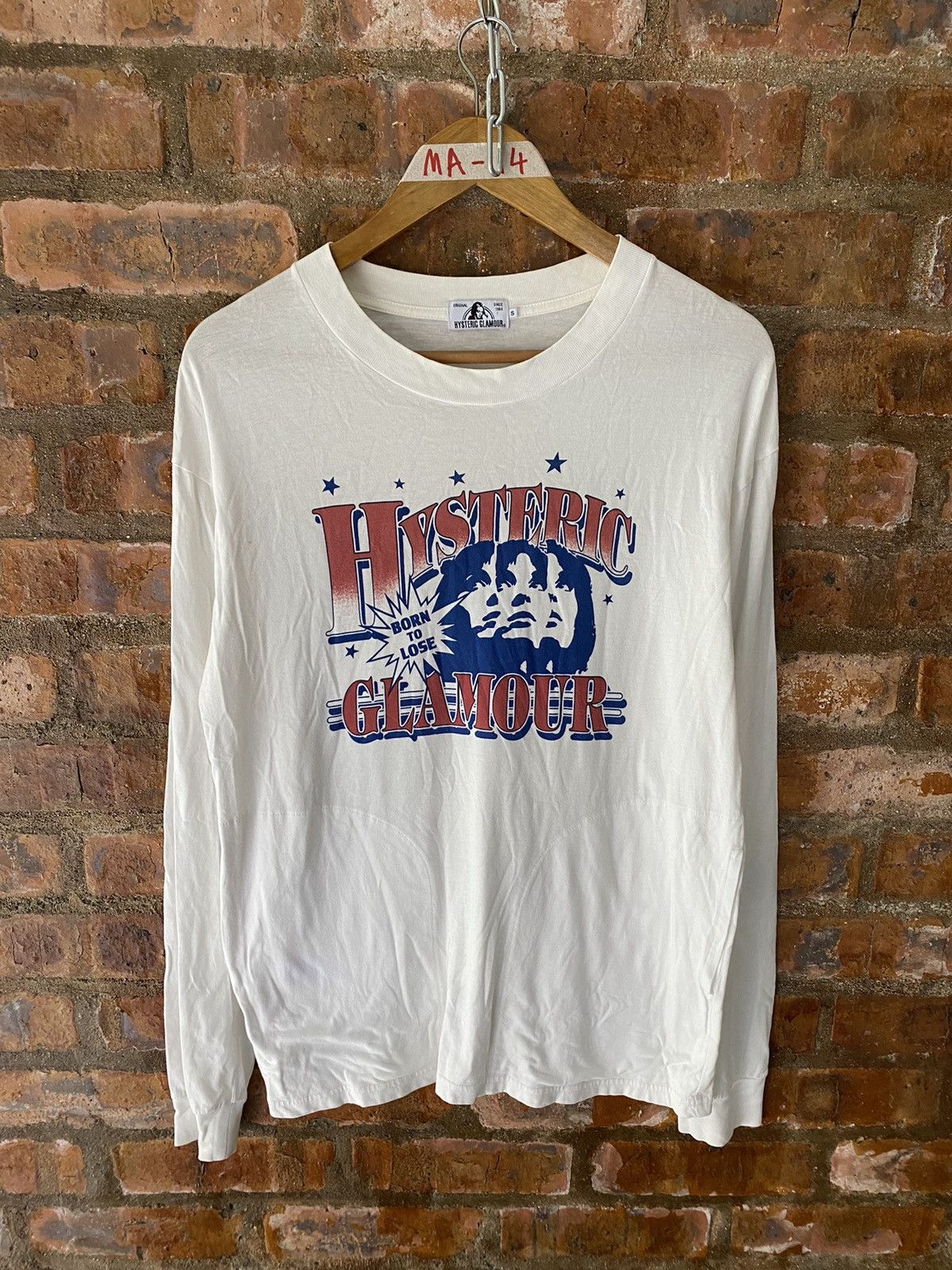 Hysteric Glamour Vtg Hysteric Tripe Face Born to lose LS Size US M / EU 48-50 / 2 - 2 Thumbnail