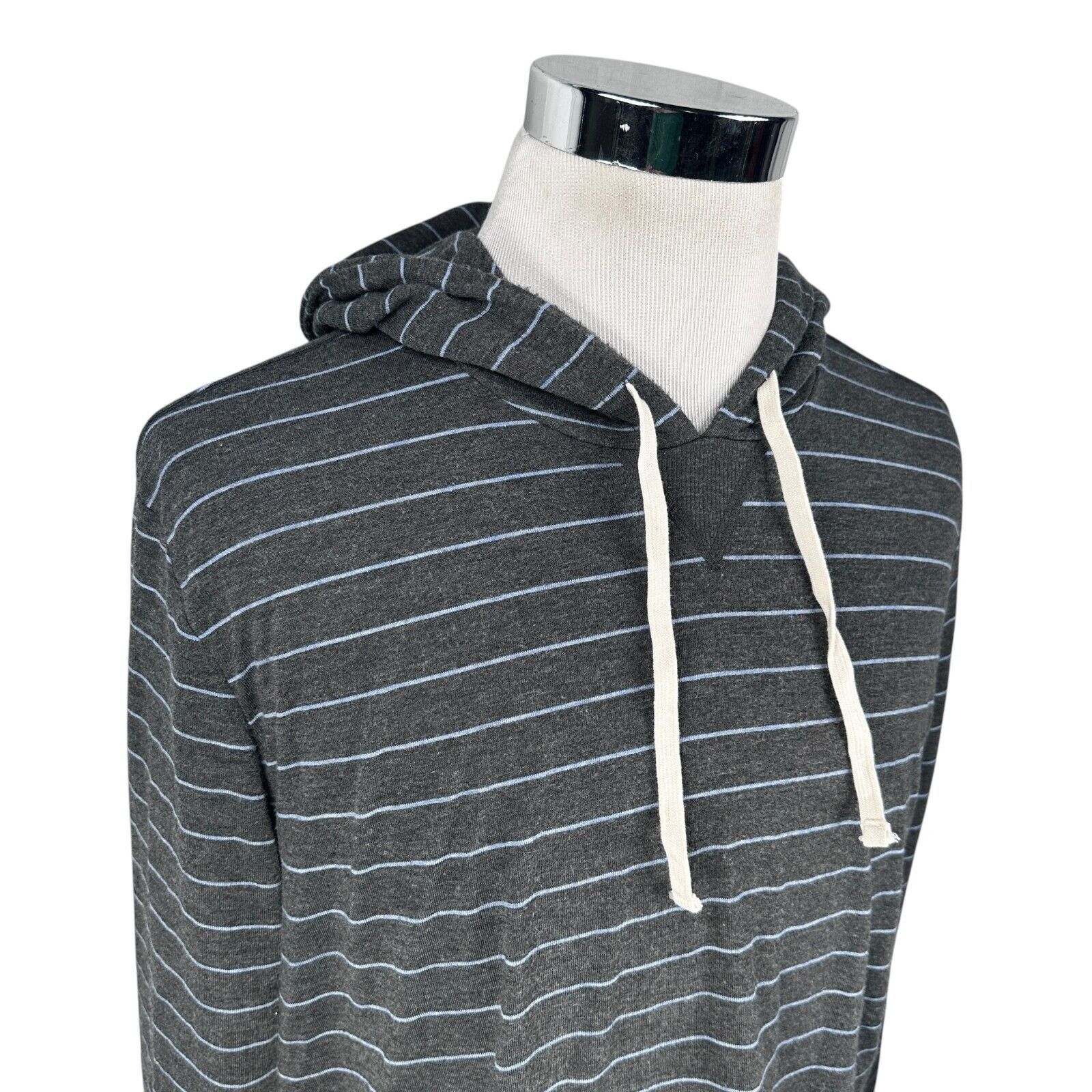 Marine Layer Marine Layer Hoodie Men’s Large Gray Blue Striped Stretch Size US L / EU 52-54 / 3 - 2 Thumbnail