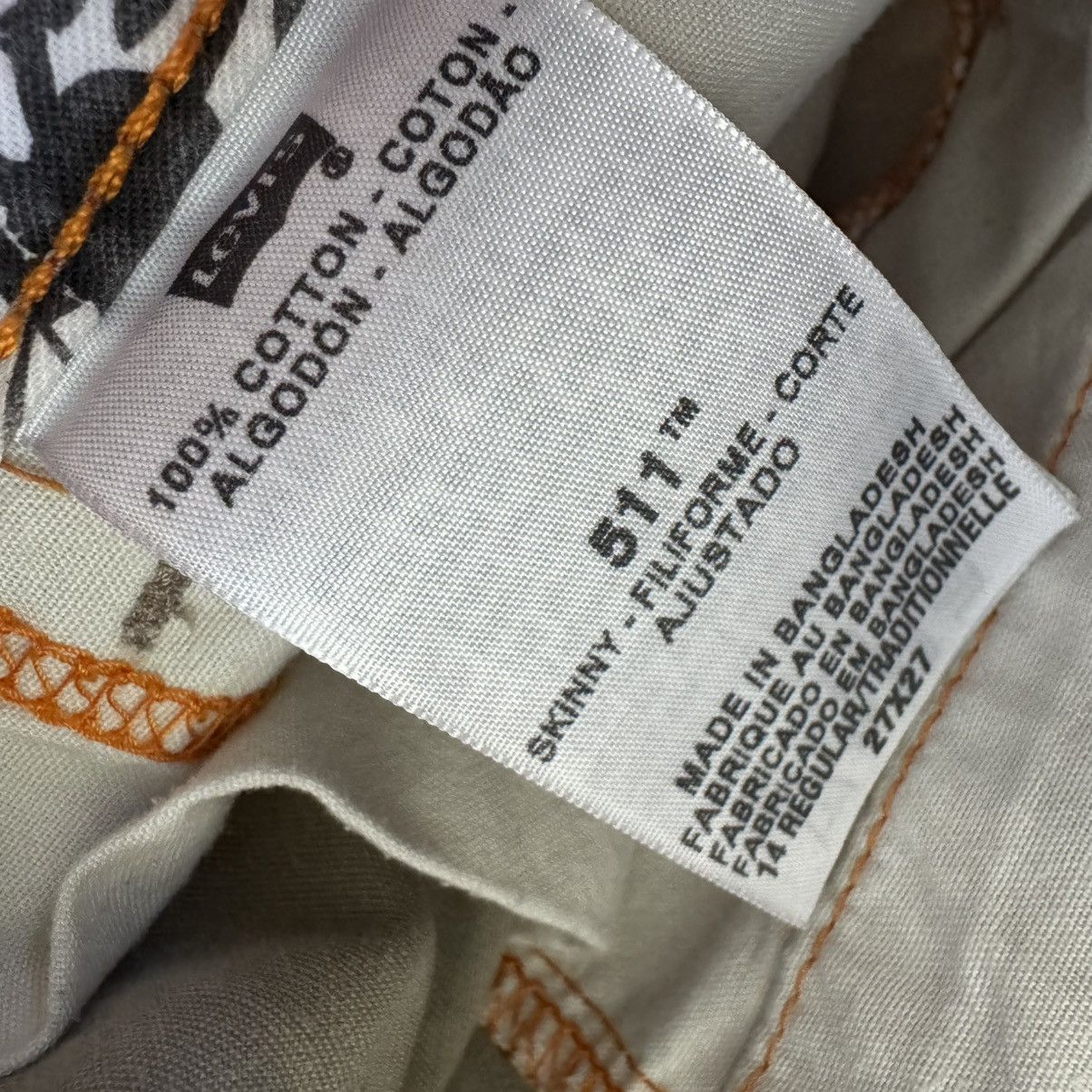 Levi's Levi’s 511 SLIM FIT TWILL PANTS Size US 27 - 4 Thumbnail