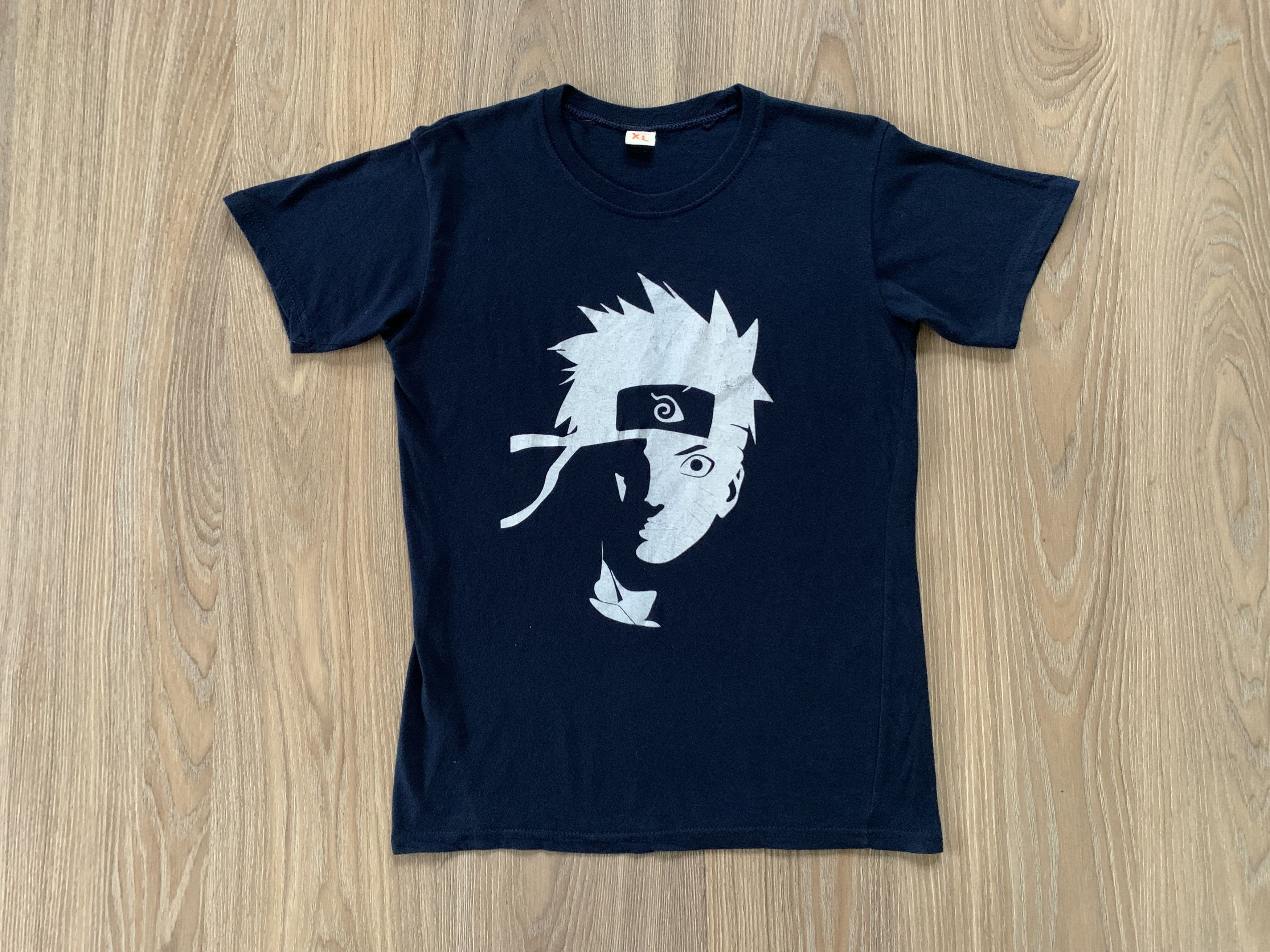 Anime × Japanese Brand × Vintage Rare Anime Naruto Uzumaki Big Print T Shirt Size US XL / EU 56 / 4 - 3 Thumbnail