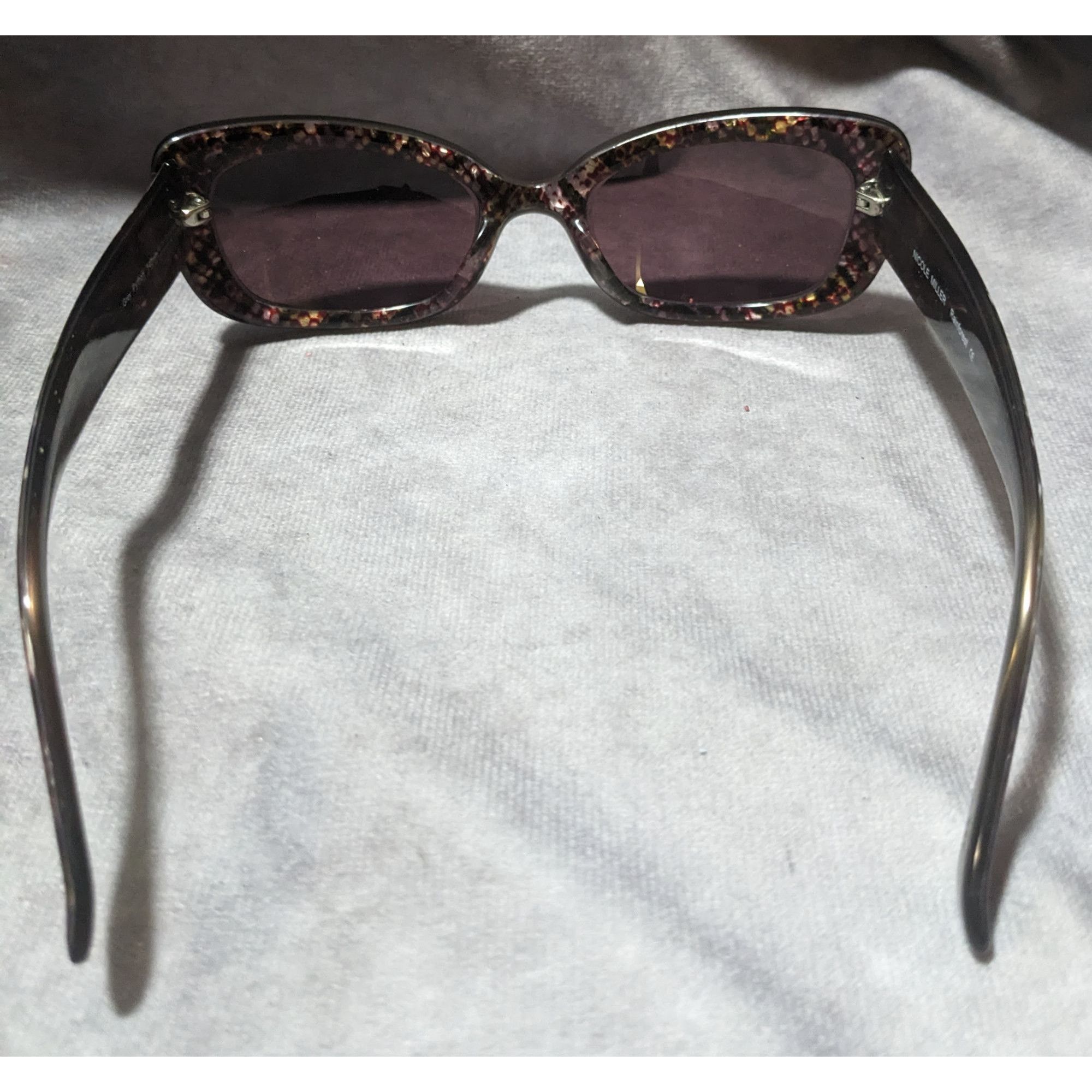 Nicole Miller Nicole Miller Vintage Rainforest Grey Python Sunglasses Size ONE SIZE - 3 Thumbnail