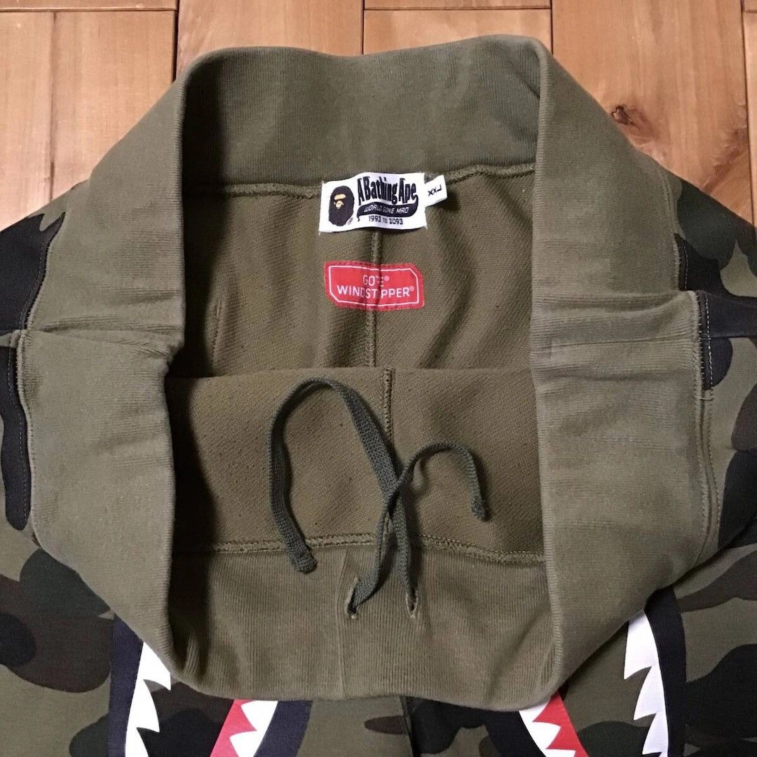 Bape GORE WIND STOPPER BAPE CAMO Shark Sweat Pants ★size XXL Size US 38 / EU 54 - 7 Thumbnail
