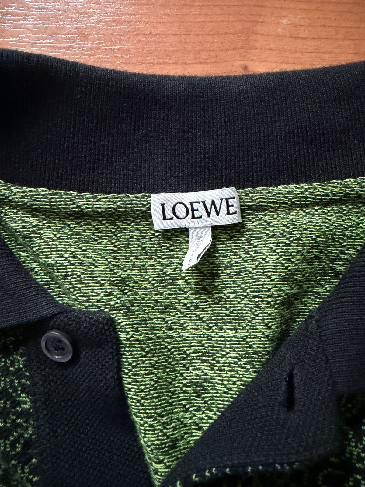 Loewe Loewe Monogram Woven Longsleeve Polo Size US M / EU 48-50 / 2 - 4 Thumbnail