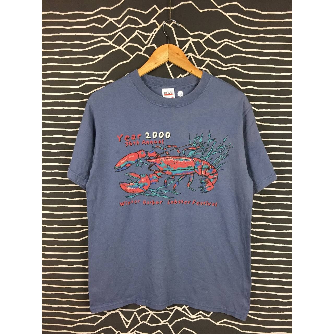 Anvil × Vintage Vtg Y2K 36th Anniversary Winter Harbor Lobster Festival Tee Size US M / EU 48-50 / 2 - 1 Thumbnail