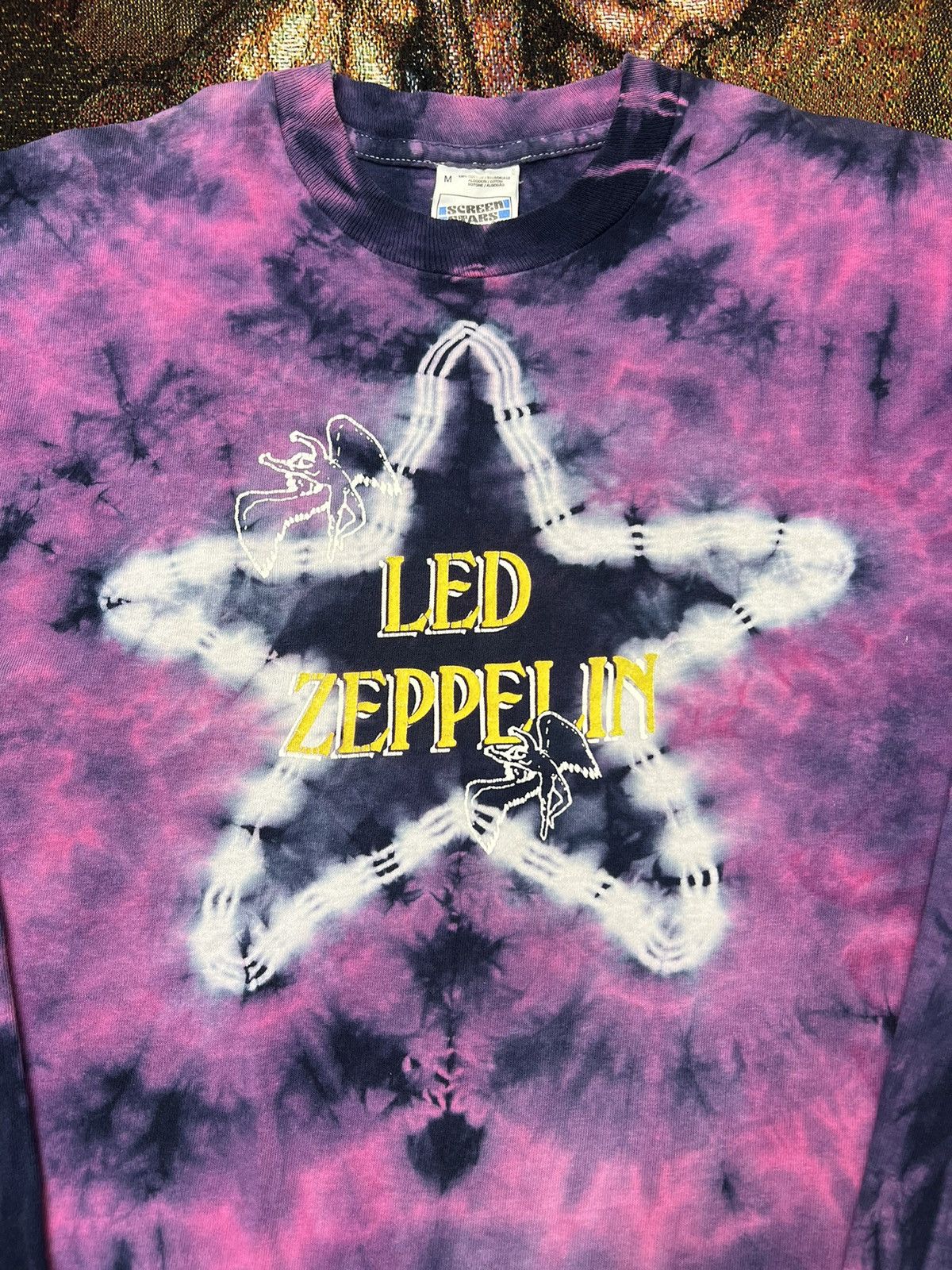 Band Tees Vintage Led Zeppelin Tie Dye LS Size US M / EU 48-50 / 2 - 1 Thumbnail