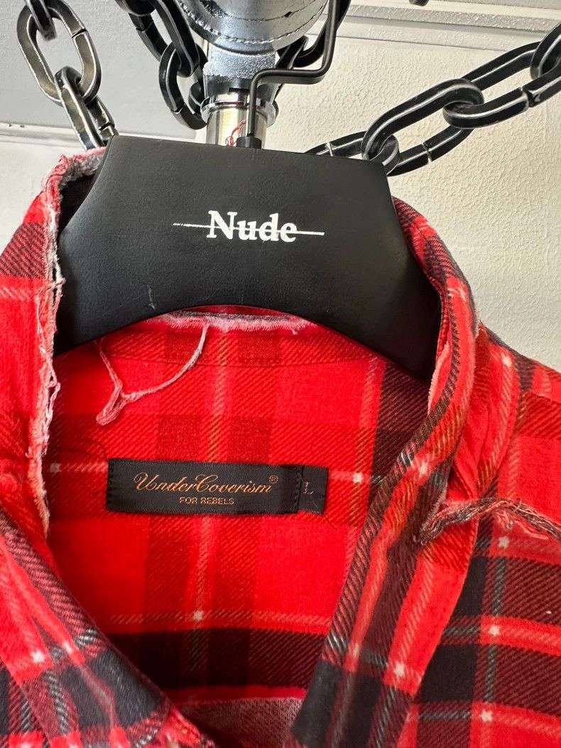 Undercover Undercover SCAB Plaid Collar Shirt Red Size US L / EU 52-54 / 3 - 2 Thumbnail