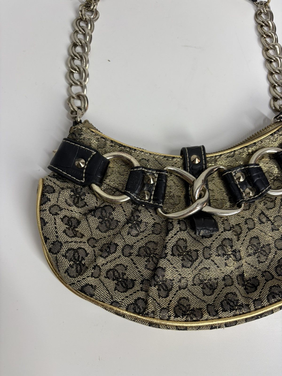 Guess Archive Guess Gold Metal y2k Baguette Shoulder Mini Bag Size ONE SIZE - 3 Thumbnail
