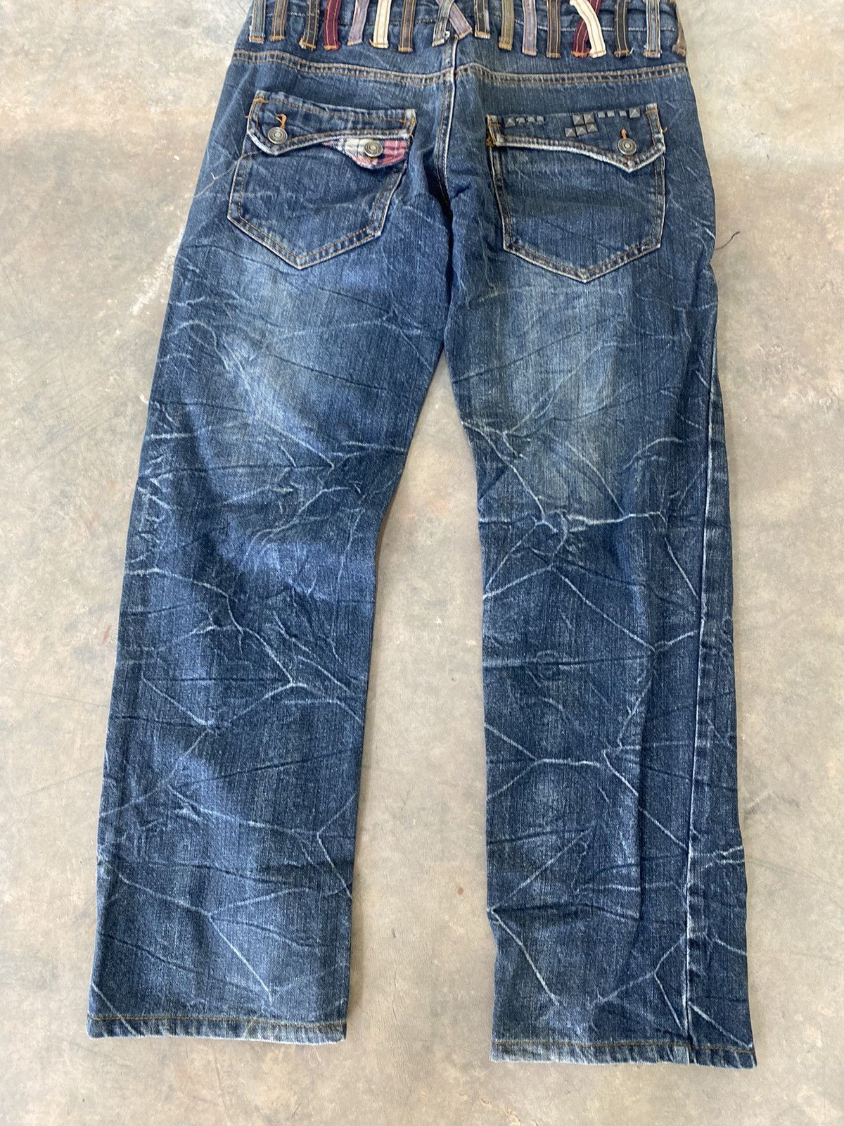 Hysteric Glamour × Japanese Brand × Le Grande Bleu (L.G.B.) Sick☠️ Nylaus Japan Double Waist Jeans Punk Grunge Lgb Size US 29 - 11 Thumbnail