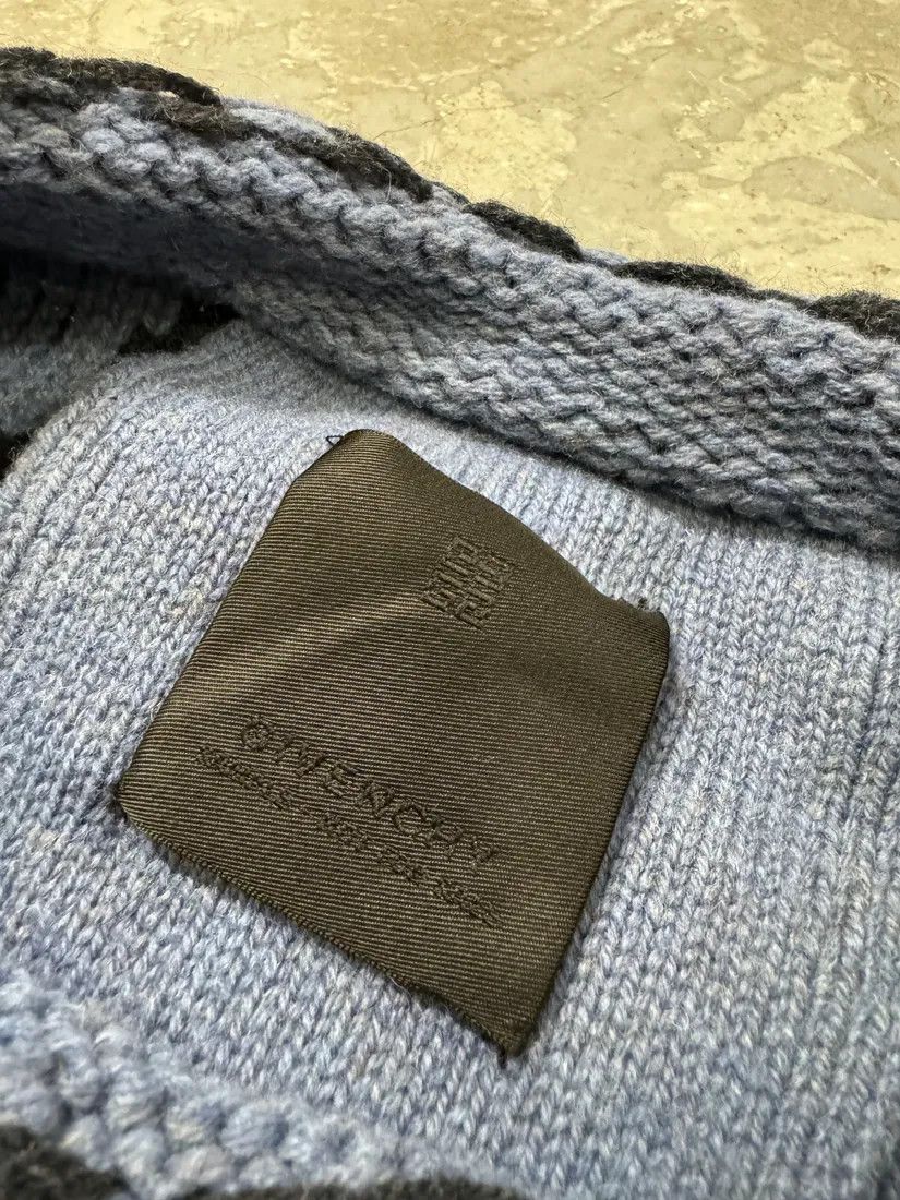 Designer × Givenchy × Vintage Givenchy x Chito Float Stitch Lambswool Blue Sweater Size US L / EU 52-54 / 3 - 8 Thumbnail
