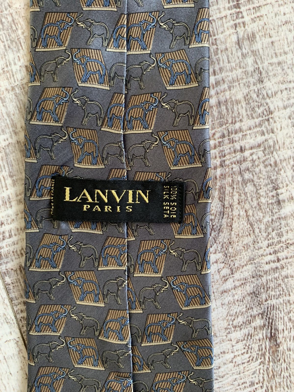 Lanvin × Vintage Vintage Lanvin Paris Silk Tie Size ONE SIZE - 4 Thumbnail