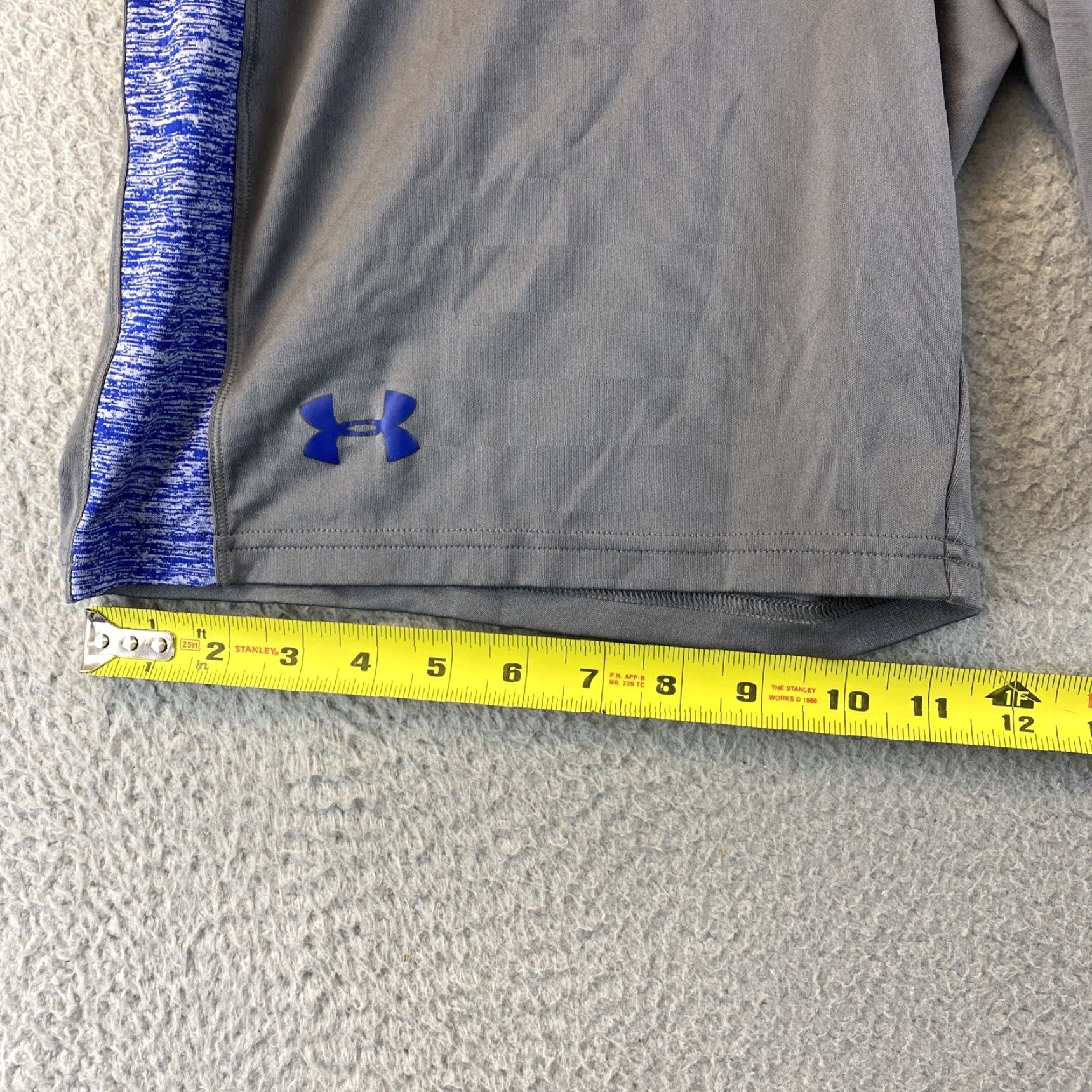 Under Armour Under Armour Athletic Shorts Men’s Medium Gray/Blue Loose Fit 84-59 Size US 31 - 6 Thumbnail