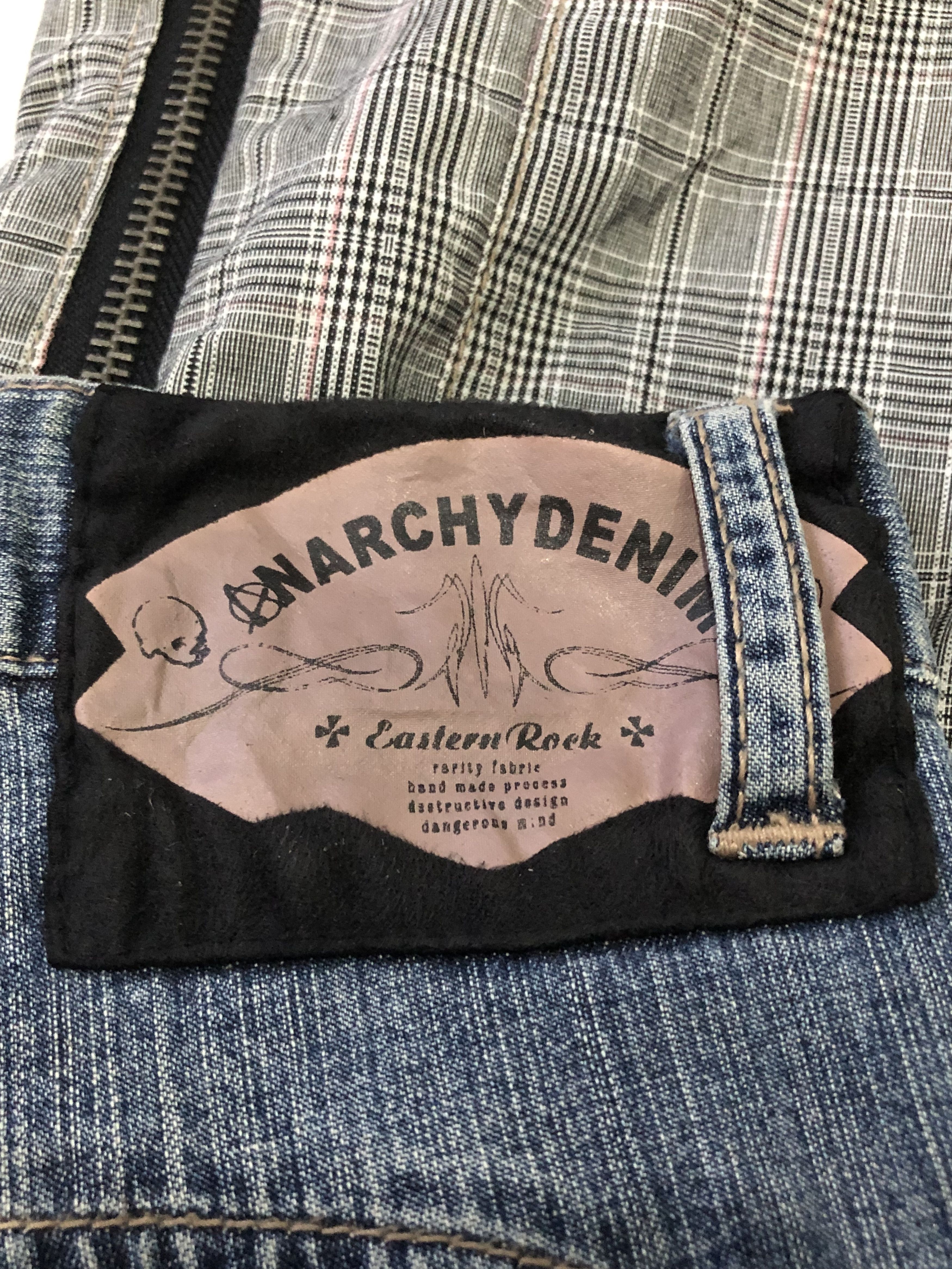 PPFM Very Rare PPFM Anarchy Denim Eastern Rock Design 2 in 1 Size US 33 - 13 Thumbnail
