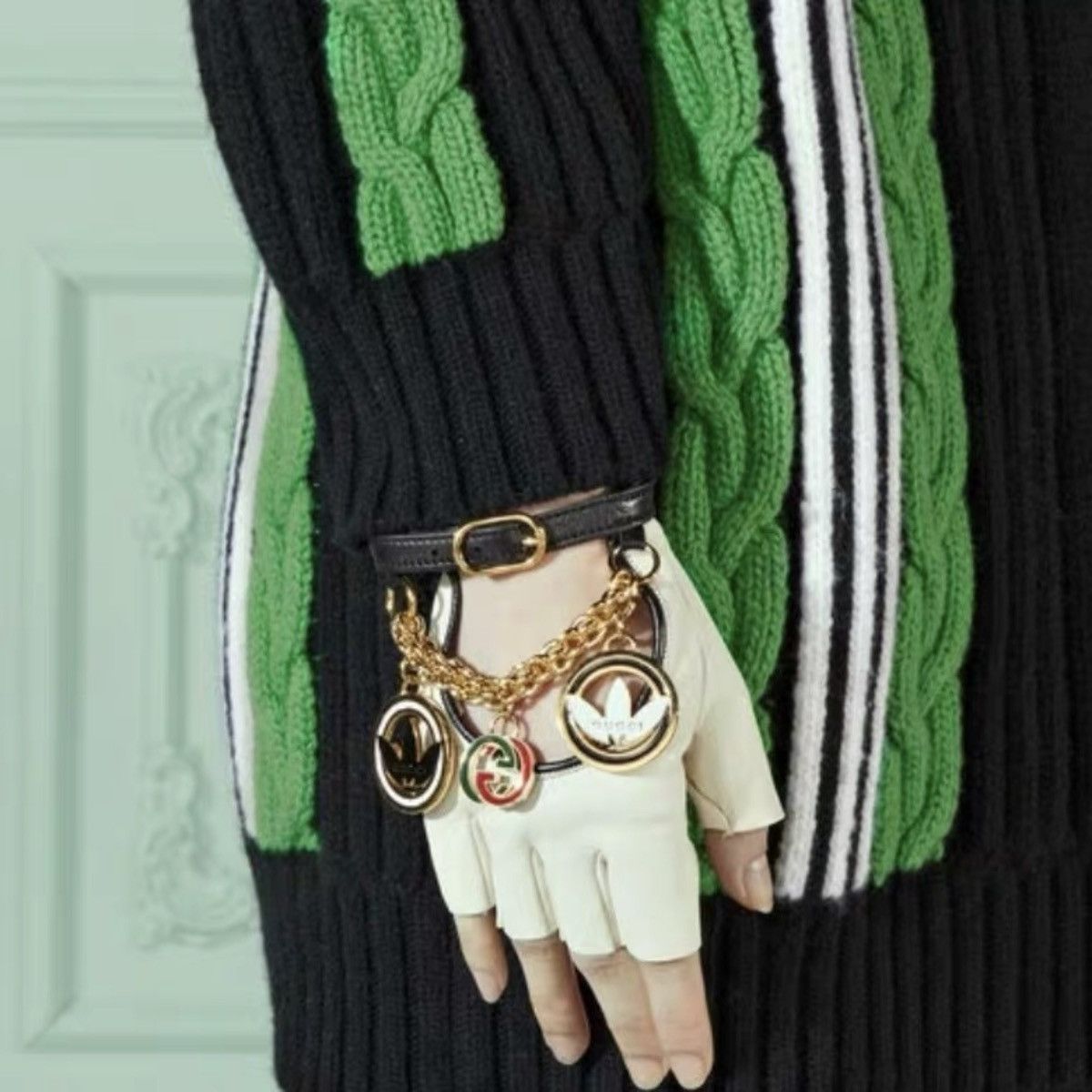 Gucci Rare Leather gloves Gucci X Adidas Size ONE SIZE - 7 Thumbnail