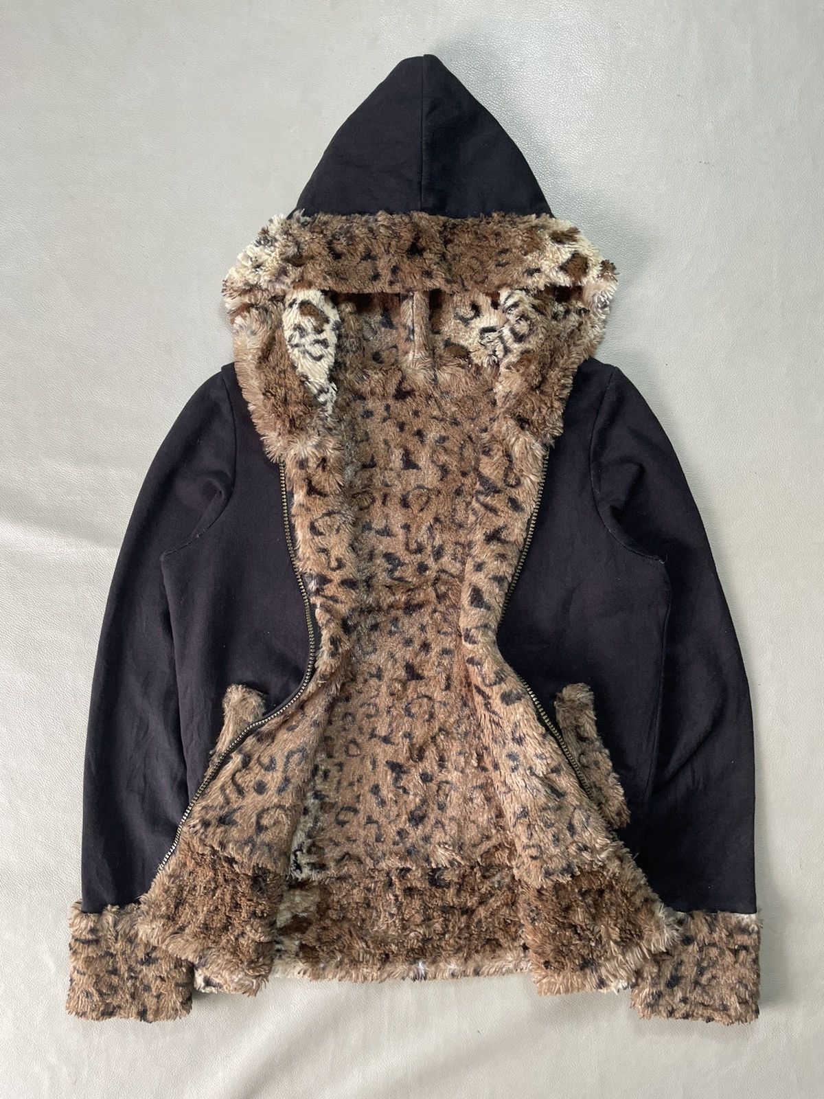 If Six Was Nine Japanese Fleece Fur hoodie leopard ifsix lgb style Size US M / EU 48-50 / 2 - 2 Thumbnail