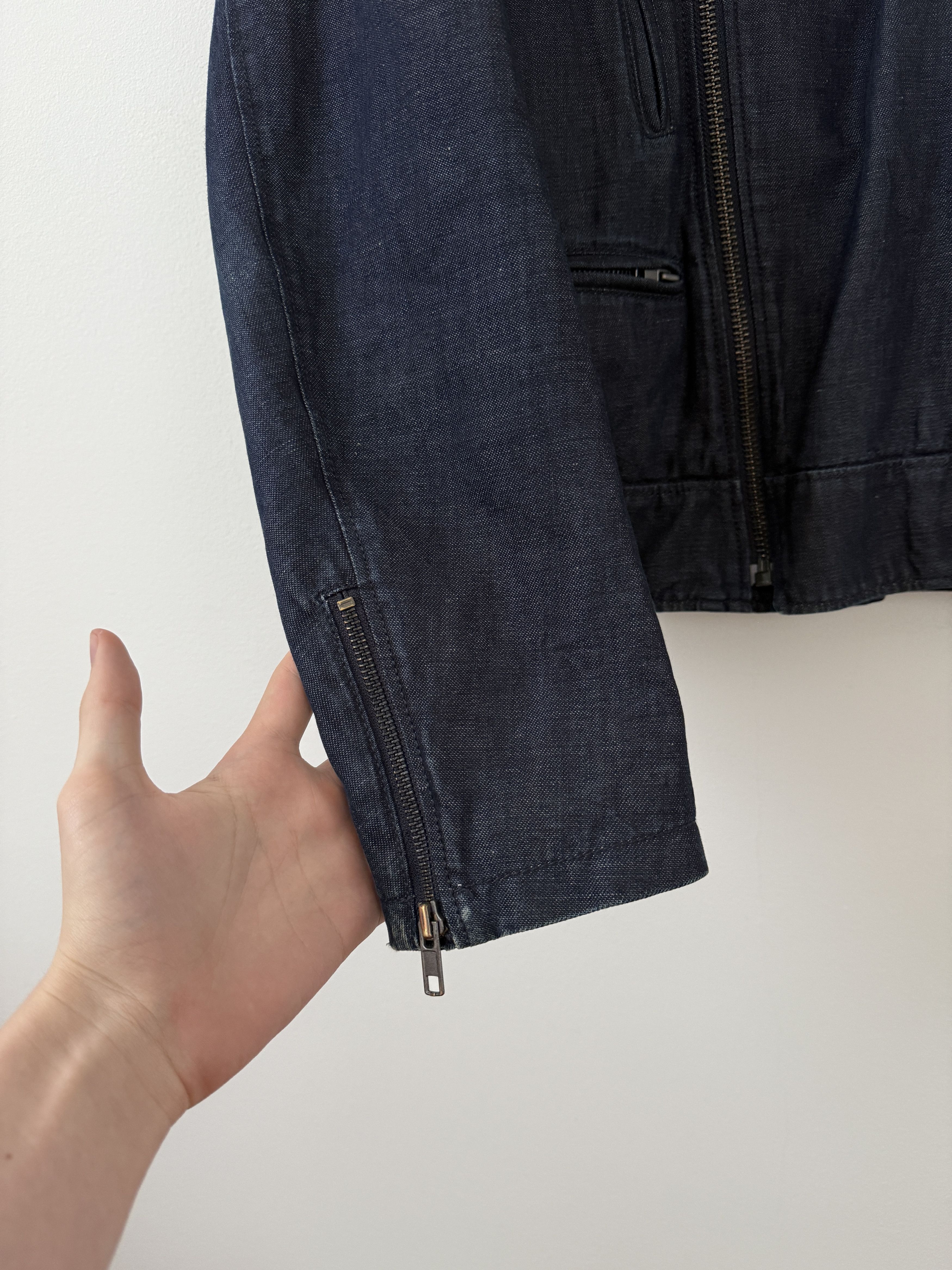 Maison Margiela 2011 Replica Denim Perfecto Moto Jacket Size US M / EU 48-50 / 2 - 10 Thumbnail