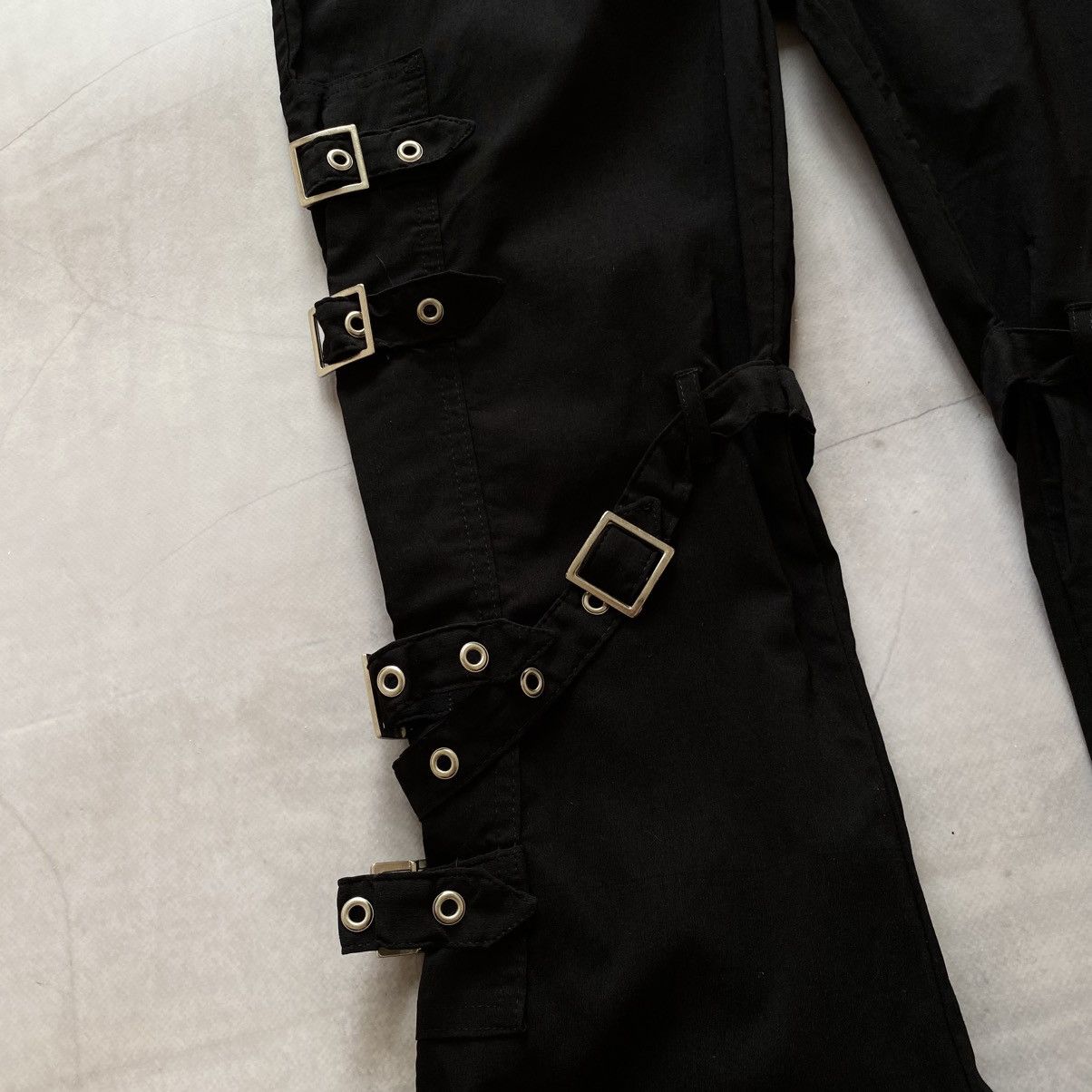 Cop Copine Y2K Punk Strap Opium Bootcut Pants Hysteric Glamour Style Size 32" / US 10 / IT 46 - 4 Thumbnail