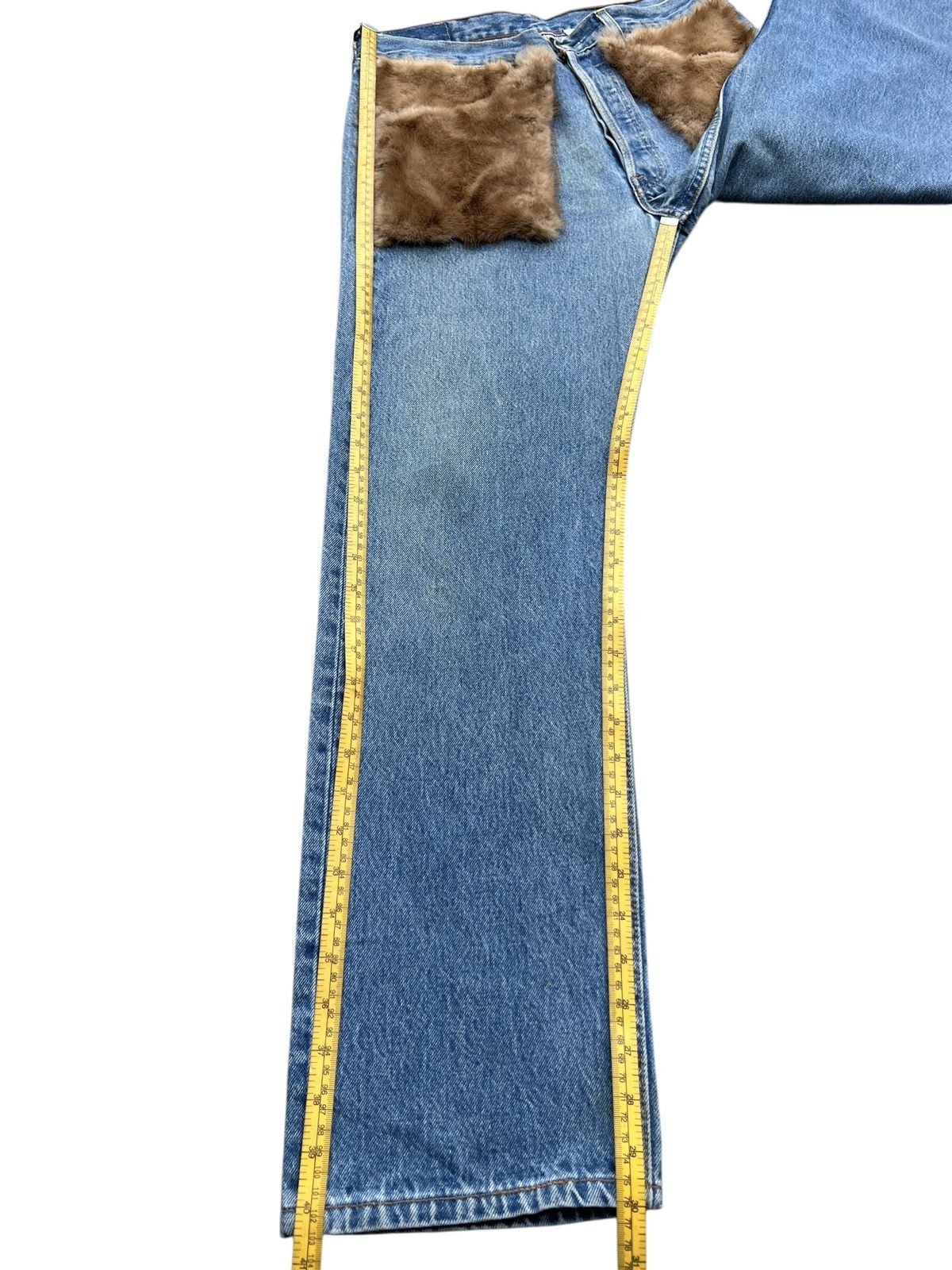 Japanese Brand 7x7 Japan Leather Pocket Fur Denim Jeans 32x30 Size US 32 / EU 48 - 11 Thumbnail