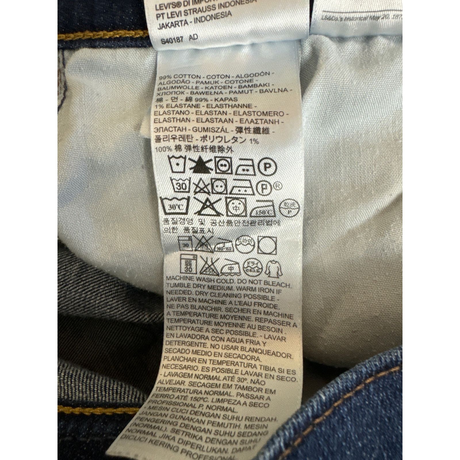 Levi's Levi's 505 Straight Leg Jeans16M 33x32 Envelope Pockets Size 38" / US 16 / IT 52 - 7 Thumbnail