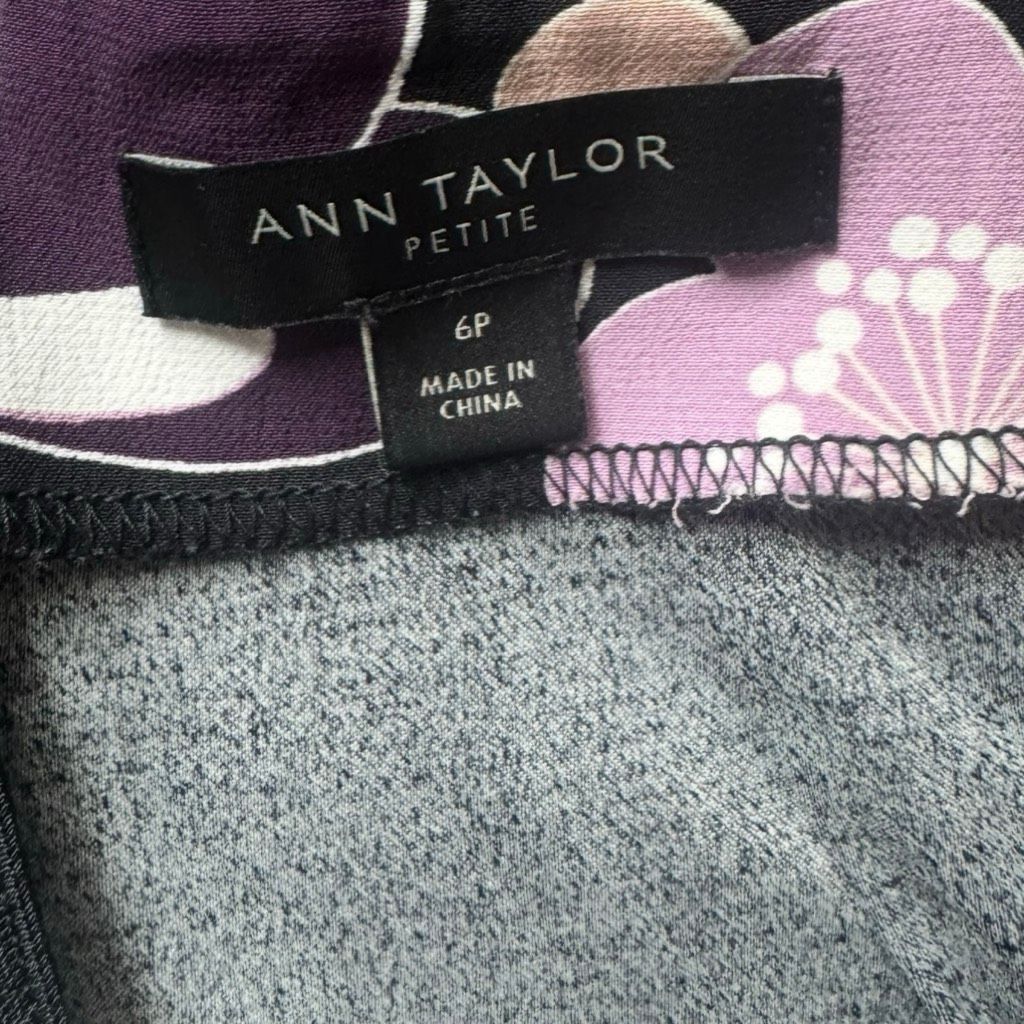 Ann Taylor Ann Taylor Petite Floral A-Line Skirt 6P Size 28" / US 6 / IT 42 - 4 Thumbnail