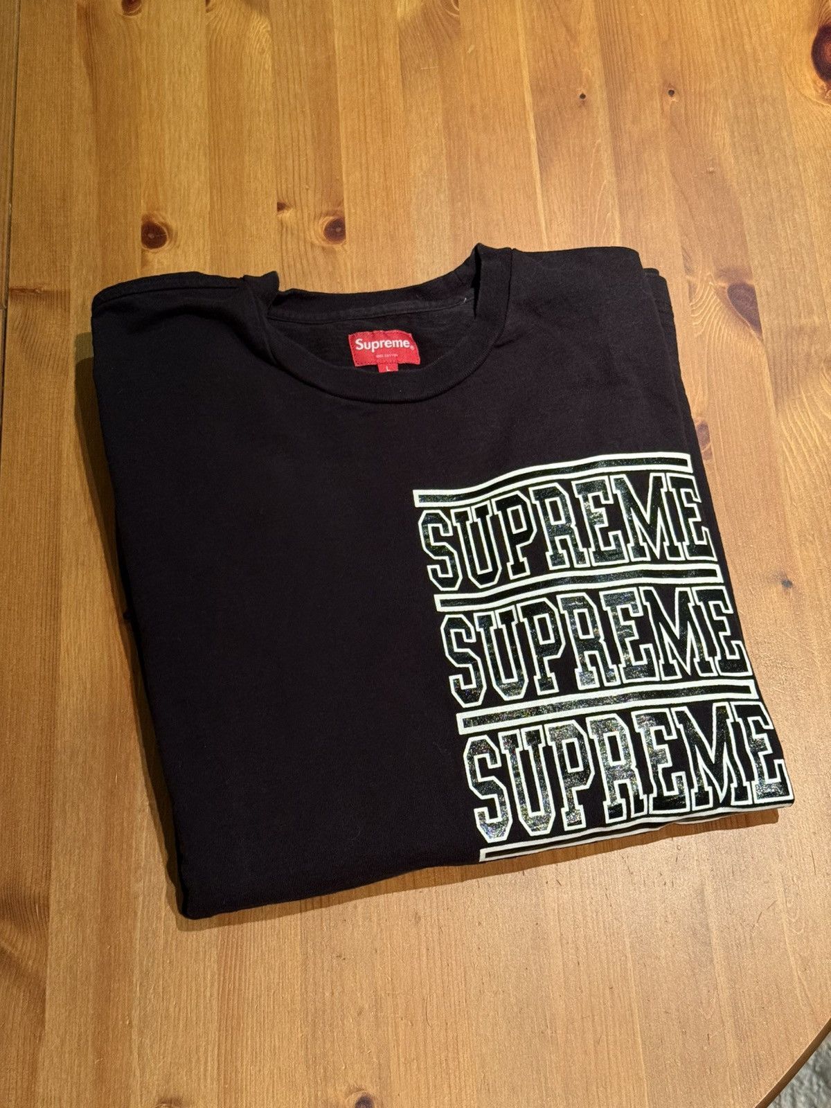 Supreme Supreme Stacked Logo SS18 Long Sleeve Size US L / EU 52-54 / 3 - 1 Thumbnail
