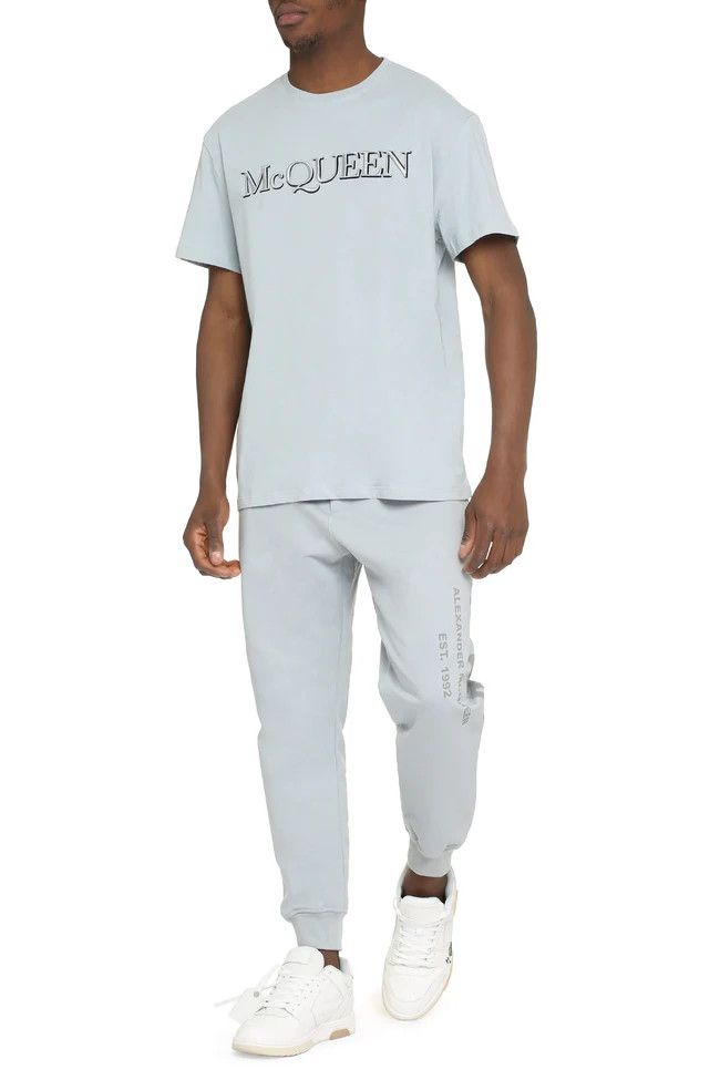 Alexander McQueen o1y1024 T-Shirt In Sky Blue Size US XL / EU 56 / 4 - 3 Thumbnail