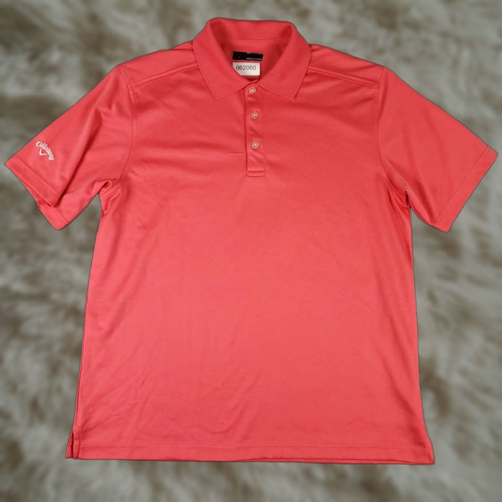 Callaway Callaway Polo Shirt Mens Size Large Pink Opti Dri Fit Golf Short Sleeve * Size US L / EU 52-54 / 3 - 1 Thumbnail