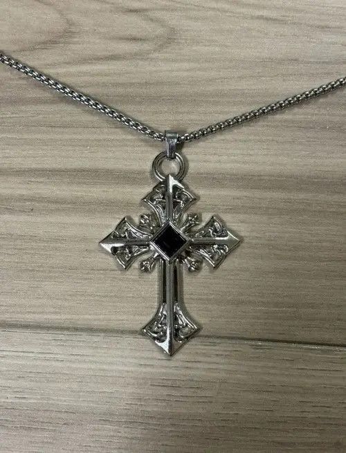 Japanese Brand Black Ore Cross Necklace Size ONE SIZE - 2 Thumbnail