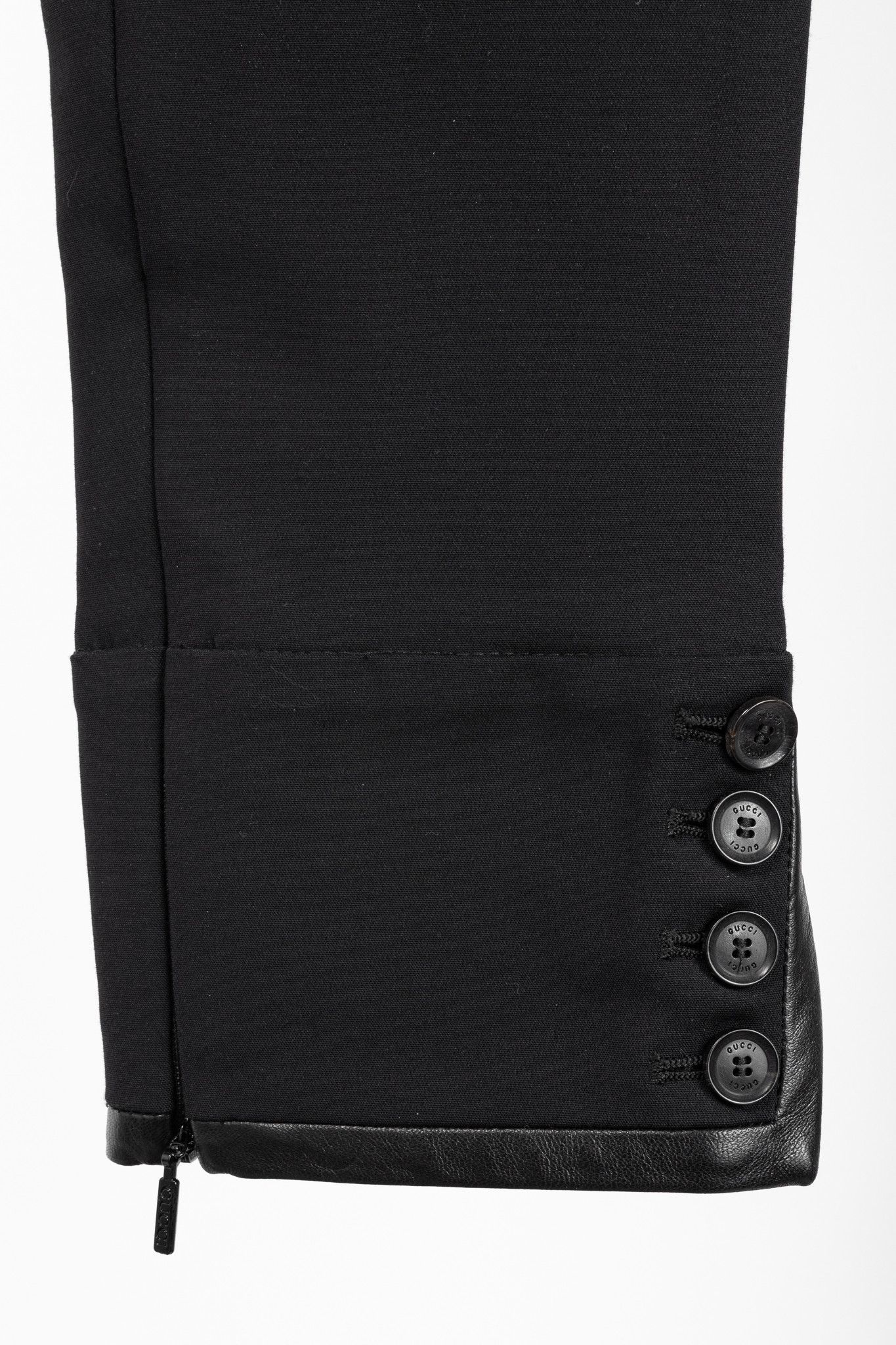 Gucci Gucci PF/13 Cotton-Blend Leather-Trim Cropped Riding Pants Size 26" / US 2 / IT 38 - 8 Thumbnail