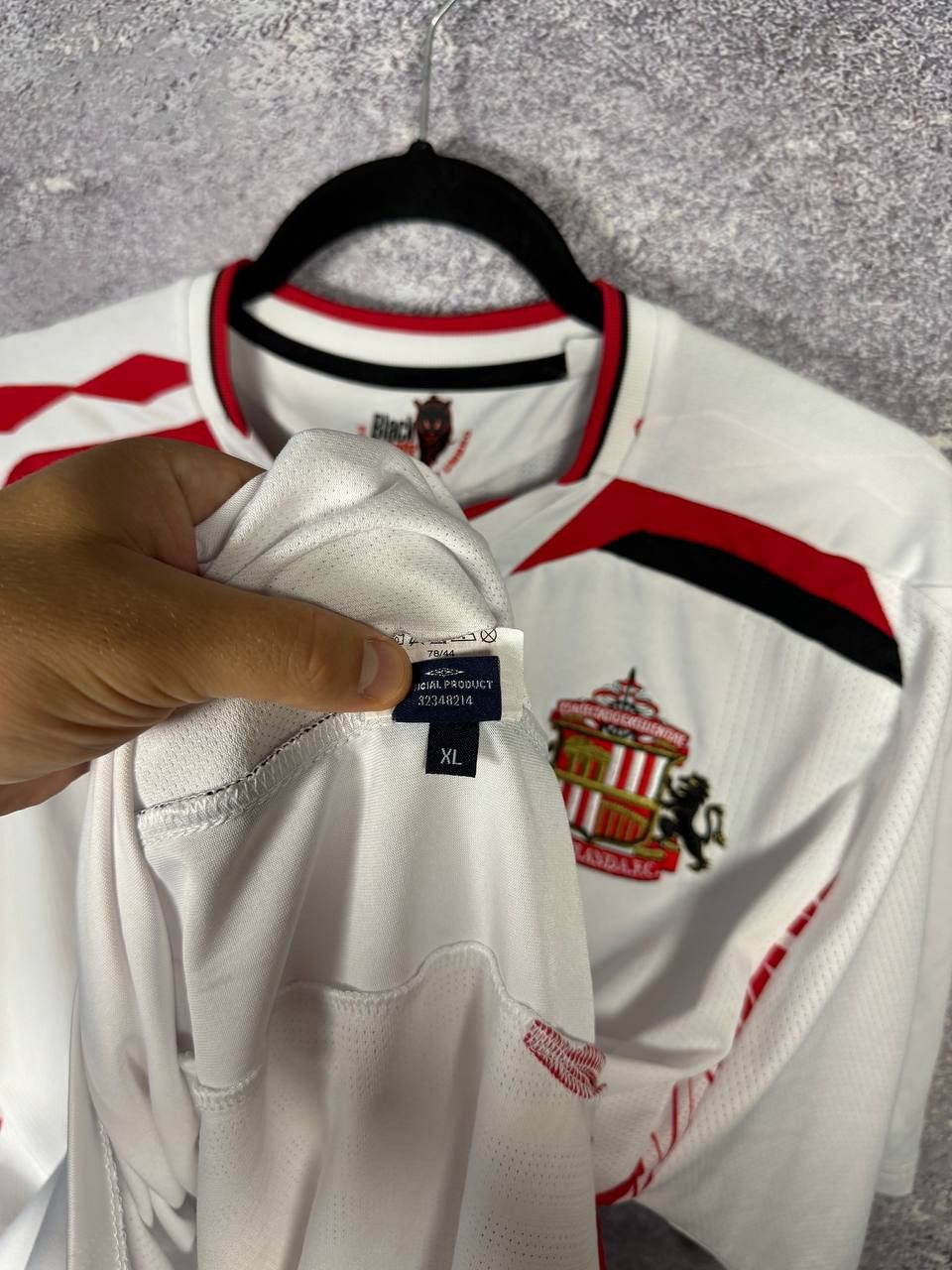 Umbro Sunderland Away Footbal Shirt 2007/08 Umbro Jersey Size US XL / EU 56 / 4 - 14 Thumbnail