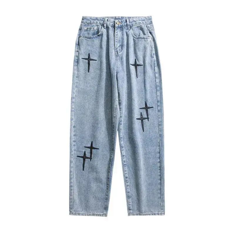 Japanese Brand Retro loose high street wide leg jeans Size US 32 / EU 48 - 4 Thumbnail