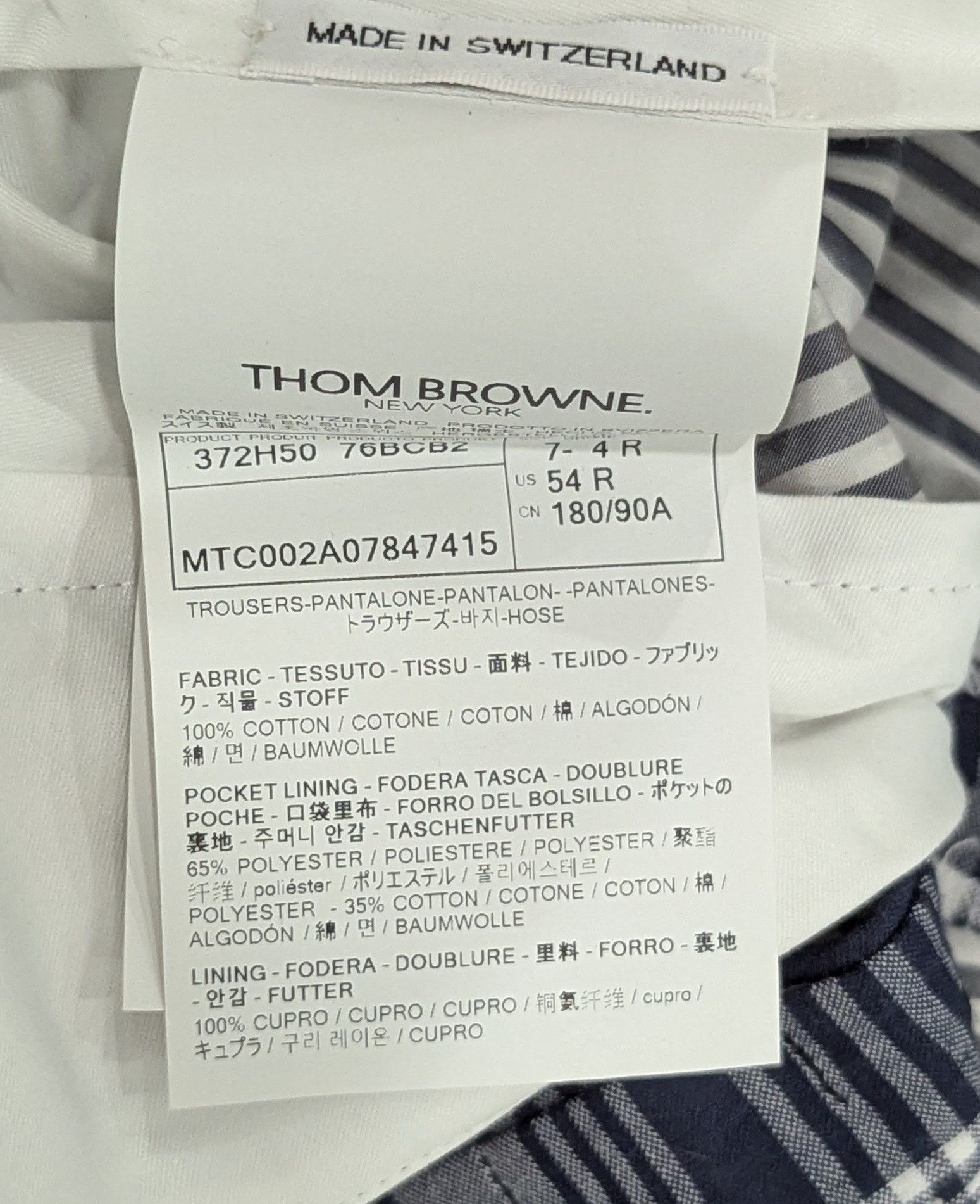 Thom Browne THOM BROWNE Backstrap Cotton Shorts Navy Plaid 2 - Medium Size US 32 / EU 48 - 7 Thumbnail
