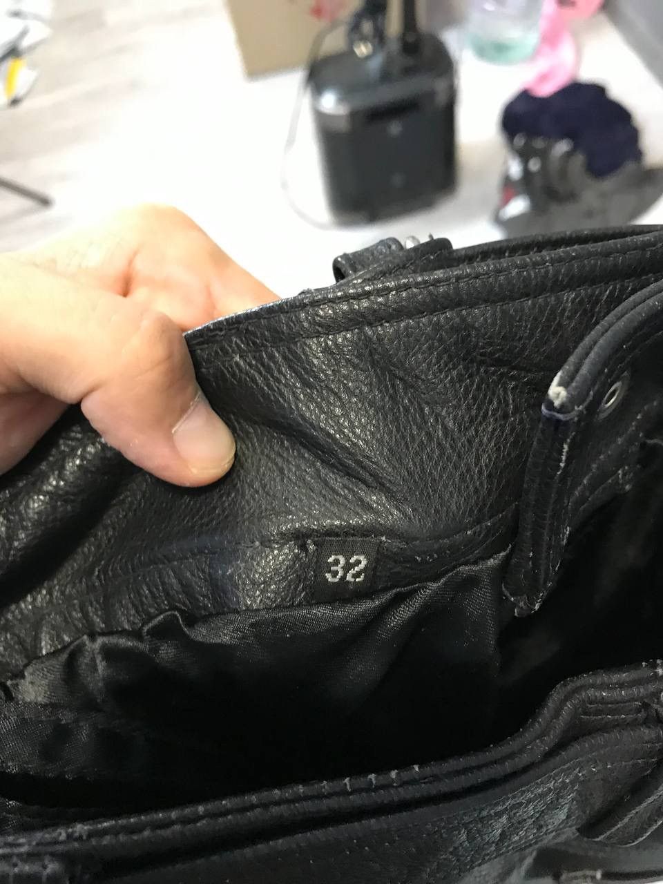 Leather Leather hype Y2K Travis Scott style pants Size US 30 / EU 46 - 5 Thumbnail