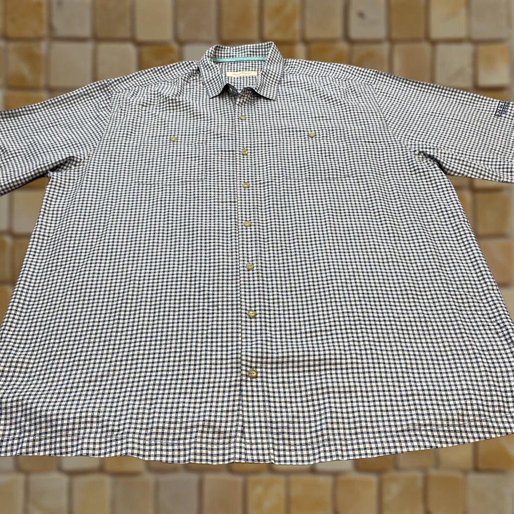 Tommy Bahama Tommy Bahama Silk Shirt Mens 2XL Button-Up Short Sleeve Plaid Multicolor Hawaiian Logo Size US XXL / EU 58 / 5 - 1 Thumbnail
