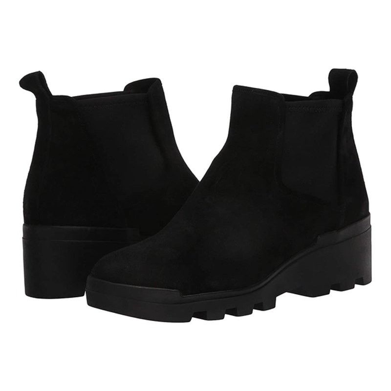 Eileen Fisher Eileen Fisher Waterproof Wedge Chelsea Booties Black 9 Size US 9 / IT 39 - 1 Thumbnail