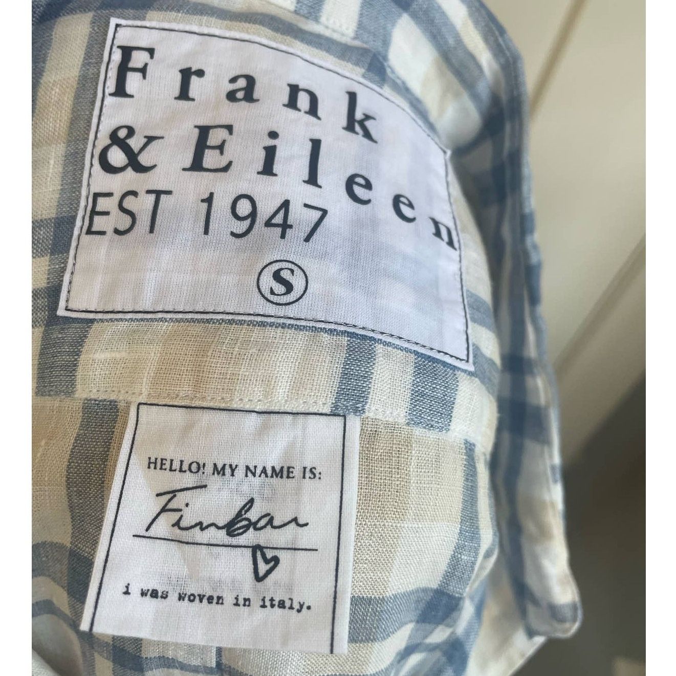 Frank & Eileen NWOT Mens Frank & Eileen Linen Finbar Plaid Size Small Size US S / EU 44-46 / 1 - 5 Thumbnail