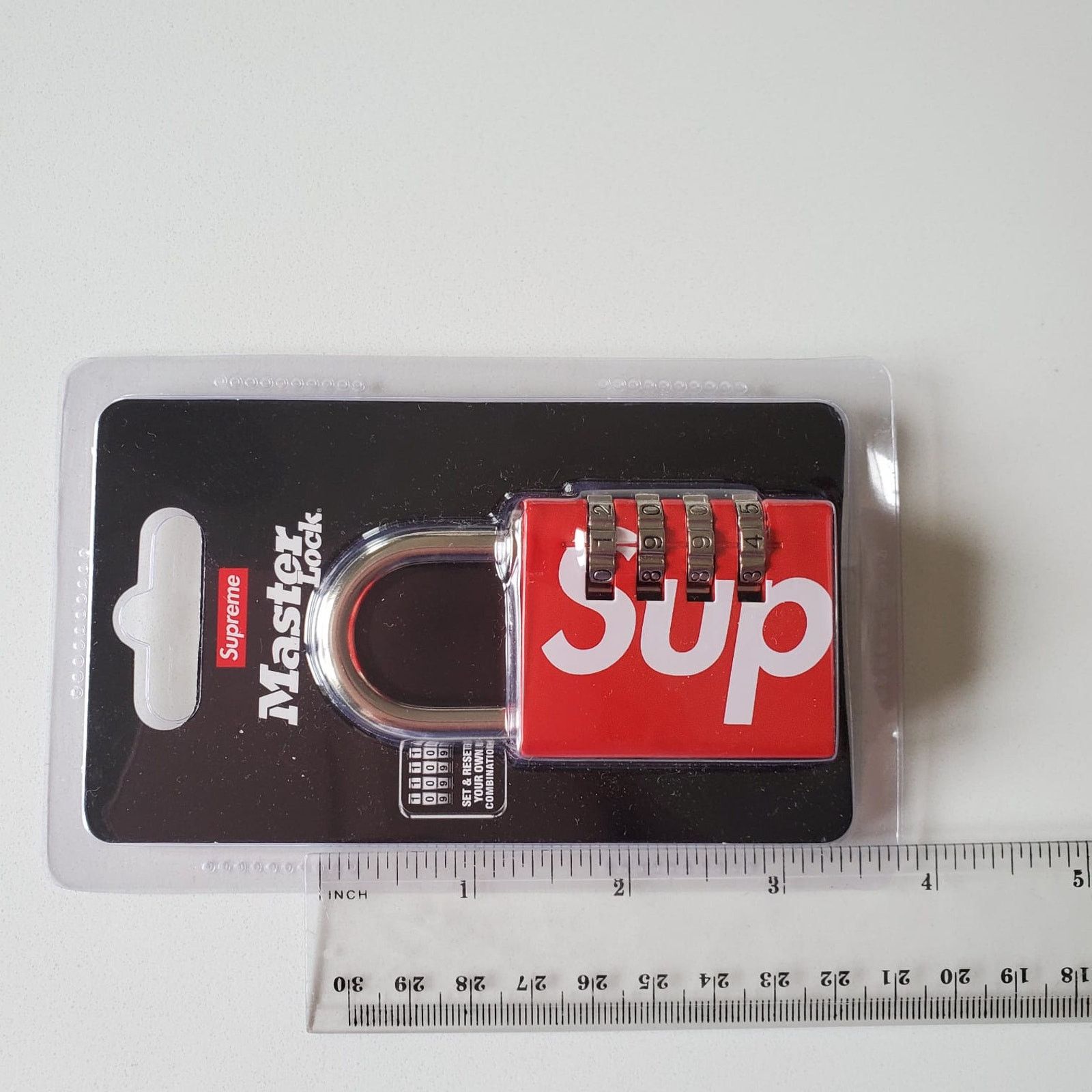 Supreme Supreme x Master Lock Numeric Combination Lock Red Size ONE SIZE - 3 Thumbnail