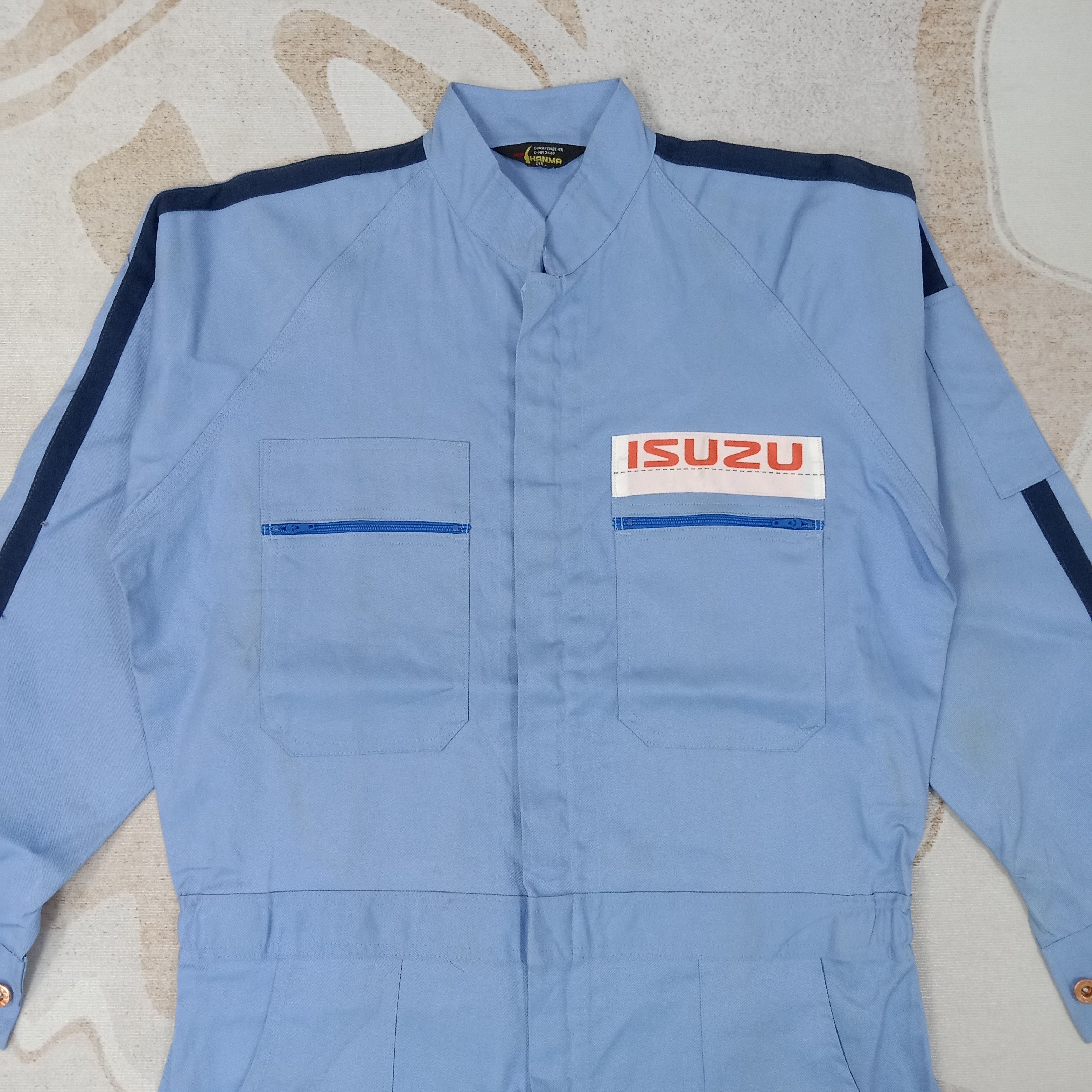 Japanese Brand Isuzu Racing Team Workwear Coverall Jacket C257N25 Size US L / EU 52-54 / 3 - 9 Thumbnail