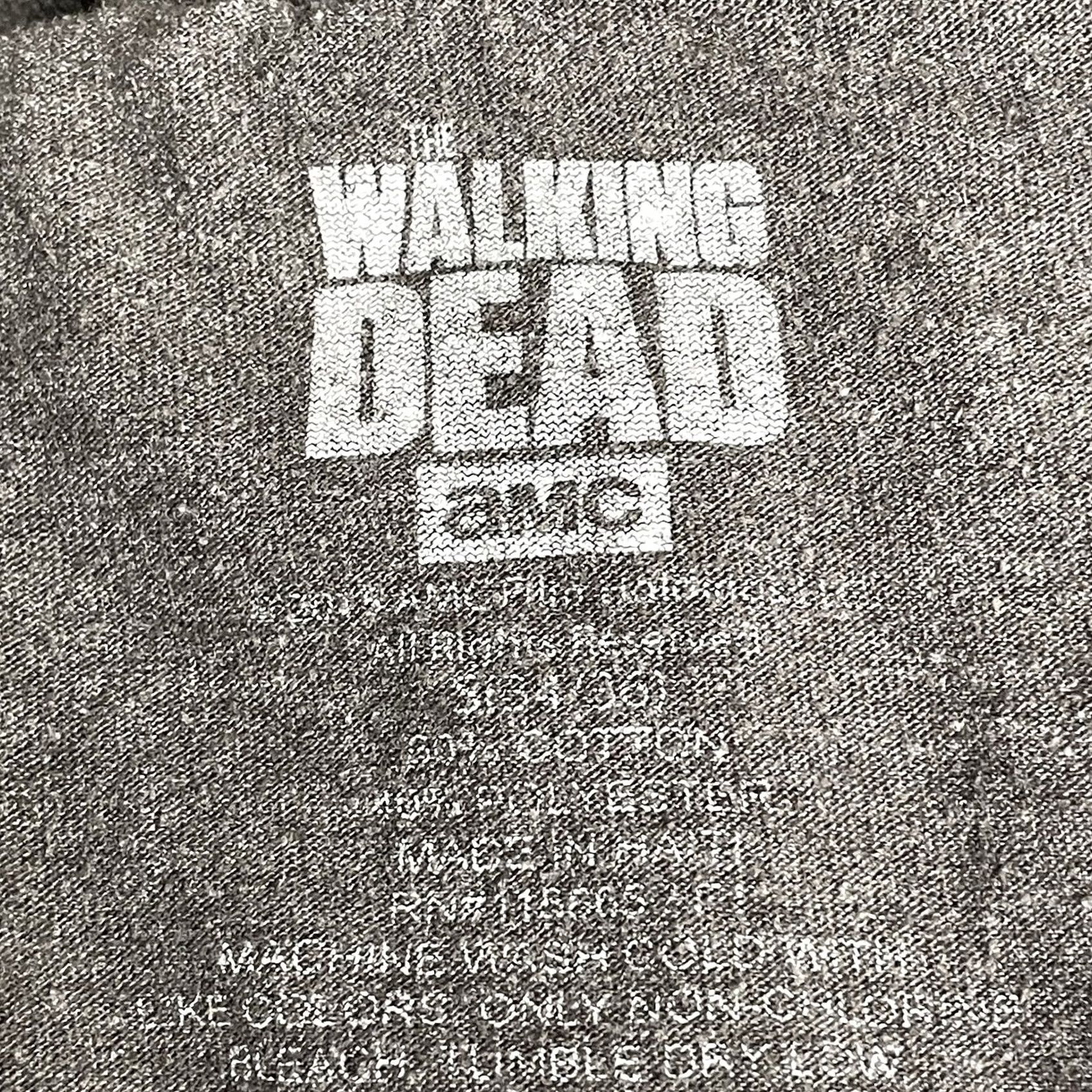 OAMC AMC Women Gray The Walking Dead Skull Graphic Raglan Long Sleeve T-Shirt S Size S / US 4 / IT 40 - 3 Thumbnail