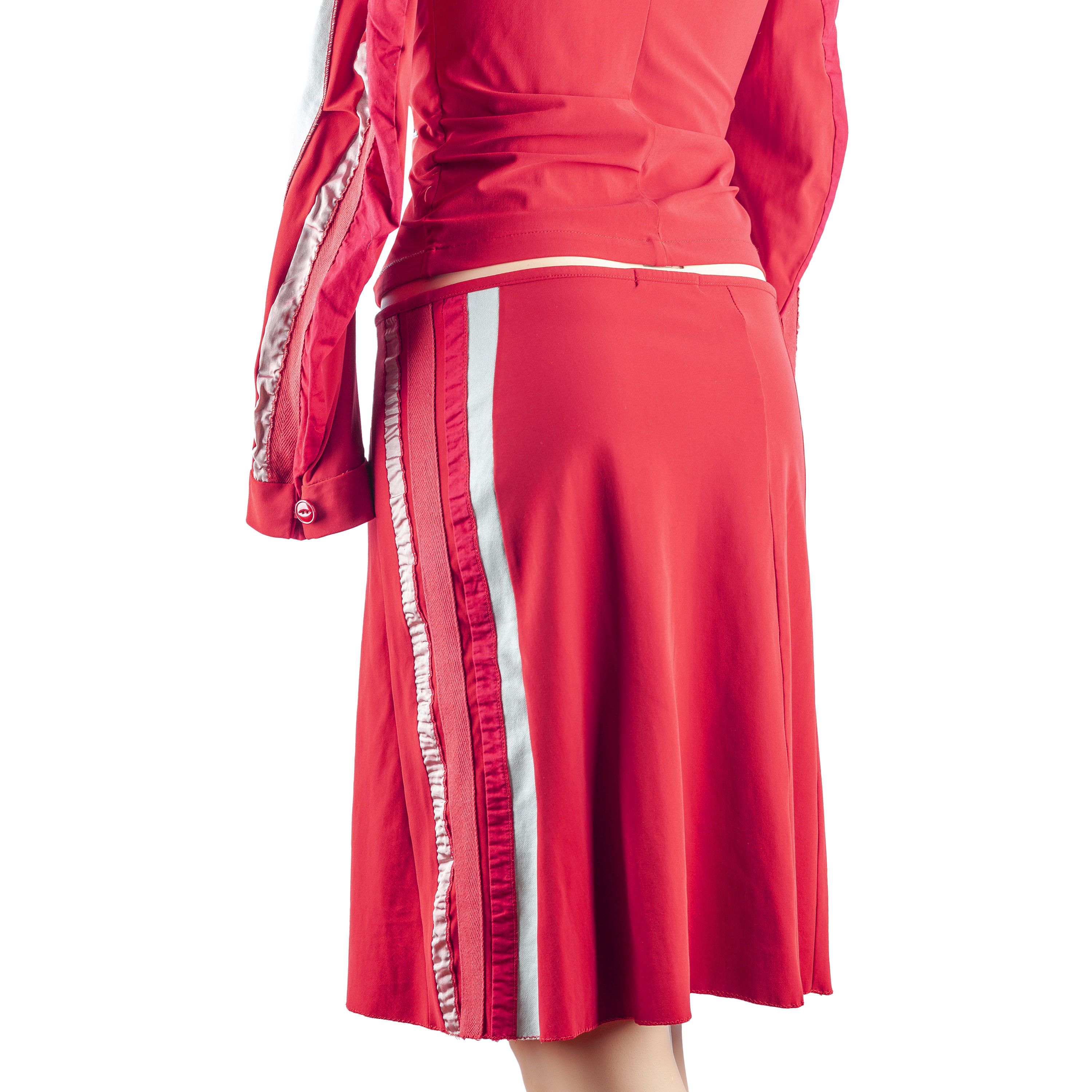 Marithe + Francois Girbaud Marithé François Girbaud Vintage Red/Pink Polyamide Set (M) Size M / US 6-8 / IT 42-44 - 2 Thumbnail