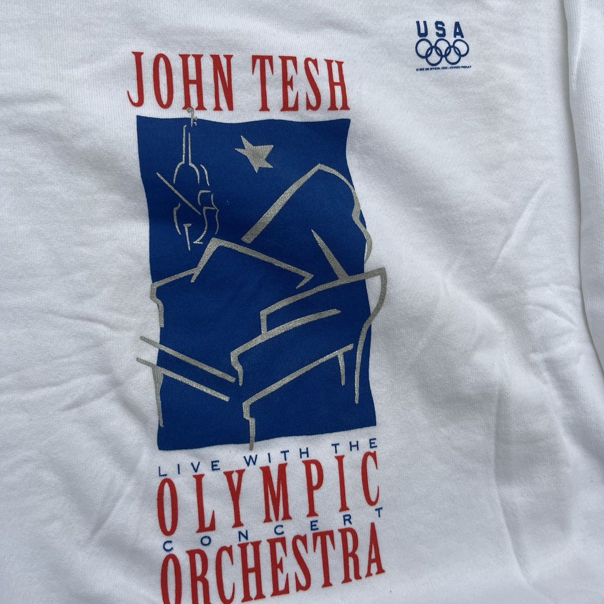 Champion Vintage 90s JOHN TESH OLYMPIC ORCHESTRA CHAMPION Crewneck Size US L / EU 52-54 / 3 - 3 Thumbnail