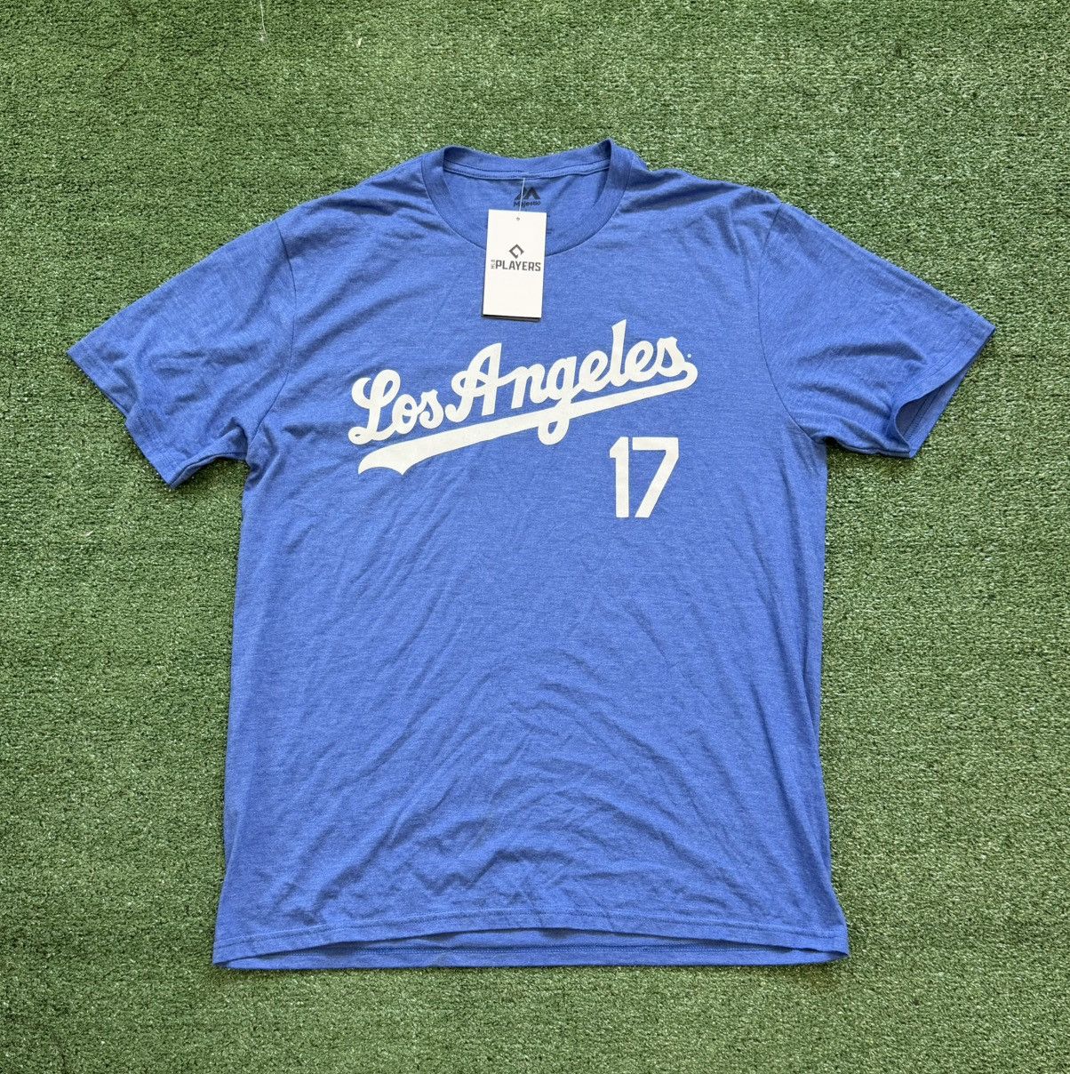 Majestic Majestic Los Angeles Dodgers #17 Shohei Ohtani Men's Blue Size US L / EU 52-54 / 3 - 1 Thumbnail